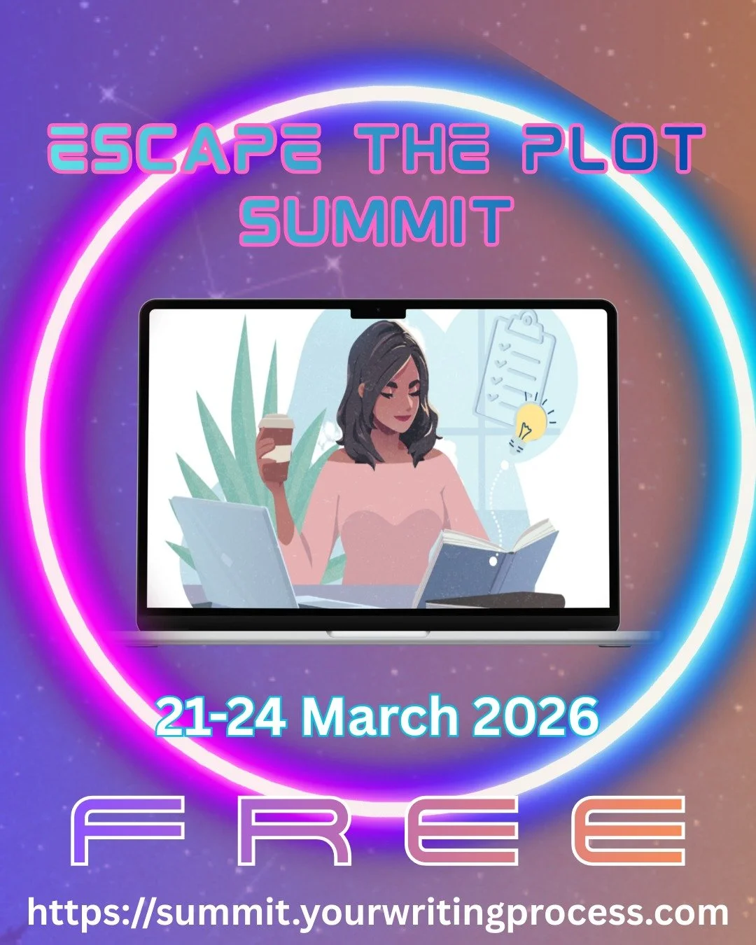 ⁣
🔥 ✨ 𝐂𝐚𝐥𝐥𝐢𝐧𝐠 𝐚𝐥𝐥 𝐖𝐫𝐢𝐭𝐞𝐫𝐬!!! ✨🔥⁣
⁣
Stuck in the messy middle? ✍️⁣
Lost in your outline? 🌀⁣
Doubting your plot? 🤔⁣
⁣
𝐄𝐬𝐜𝐚𝐩𝐞 𝐭𝐡𝐞 𝐏𝐥𝐨𝐭 𝐒𝐮𝐦𝐦𝐢𝐭 𝐢𝐬 𝐋𝐈𝐕𝐄 𝐭𝐡𝐢𝐬 𝐰𝐞𝐞𝐤!⁣
⁣
Four days of craft, clarity, and &l
