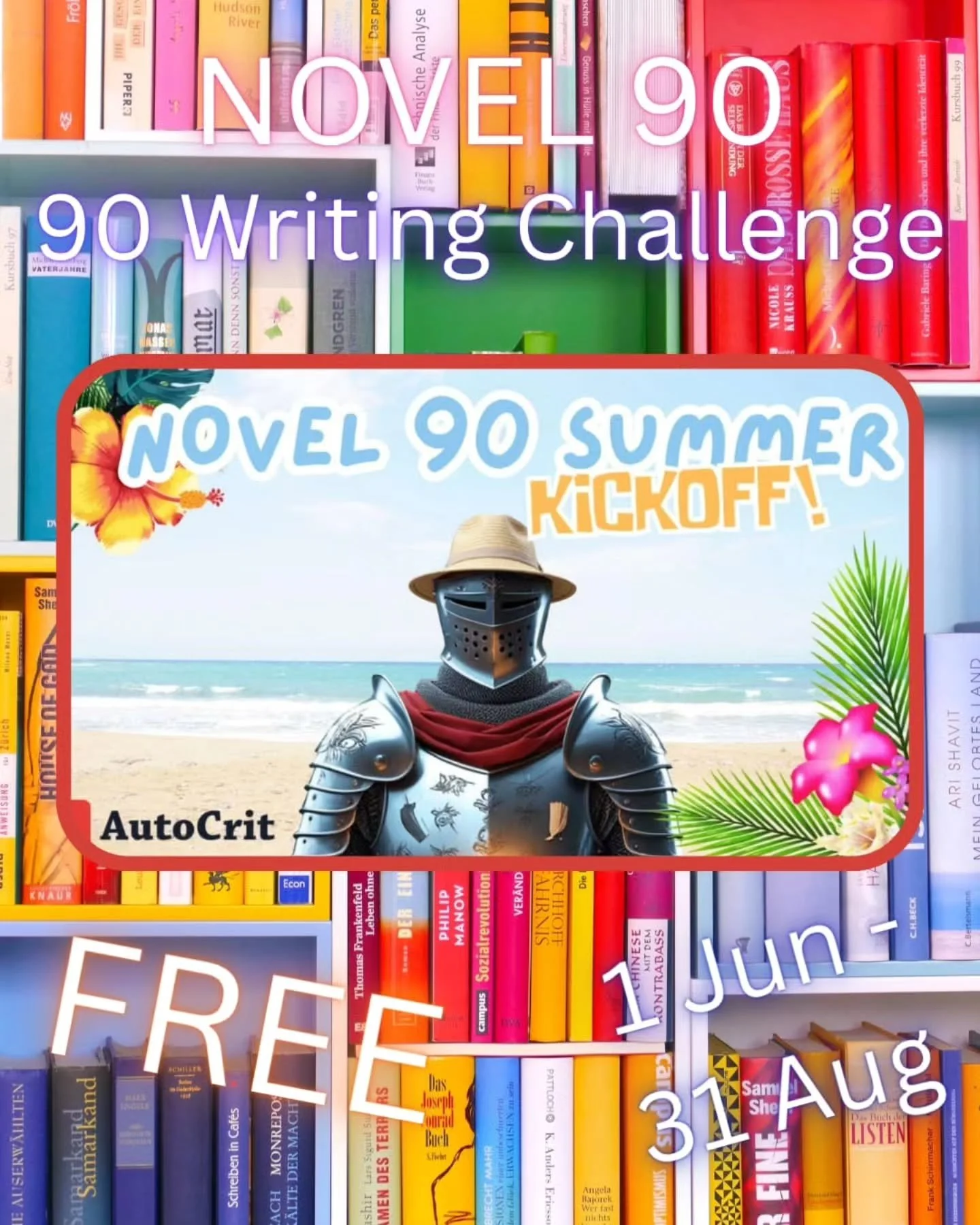 ✨📚 Writers &amp; Authors, Novel 90 starts TODAY! ✨

AutoCrit&rsquo;s Summer Novel 90 Challenge is officially live, and I&rsquo;m diving in headfirst! The structure is simple but ambitious:

30 days planning ➜ 30 days drafting ➜ 30 days editing 🗓️✍️