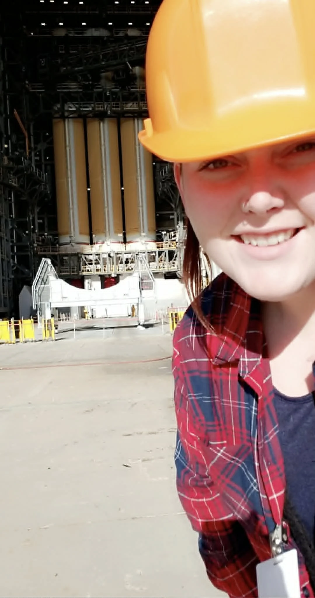 Amanda J Bond at Vandenberg SFB at the launch site prep for the last Delta 2 launch September 2018