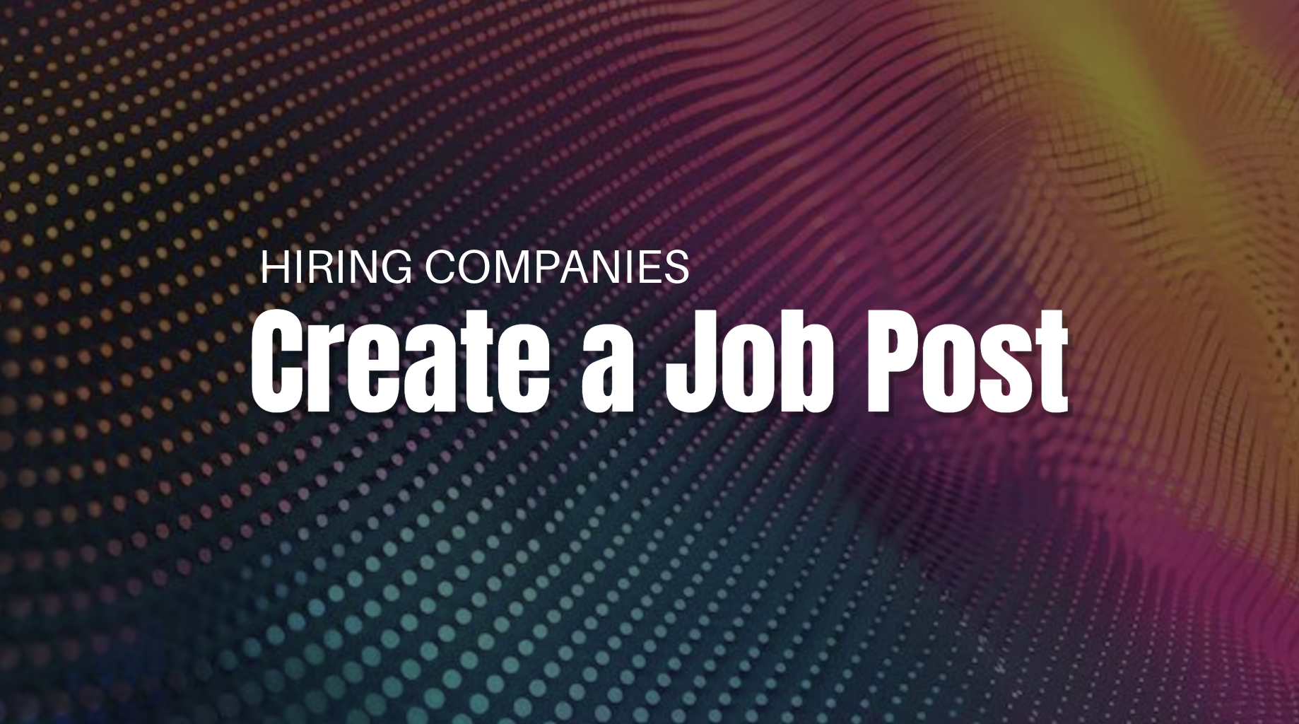 Create a Job Posting