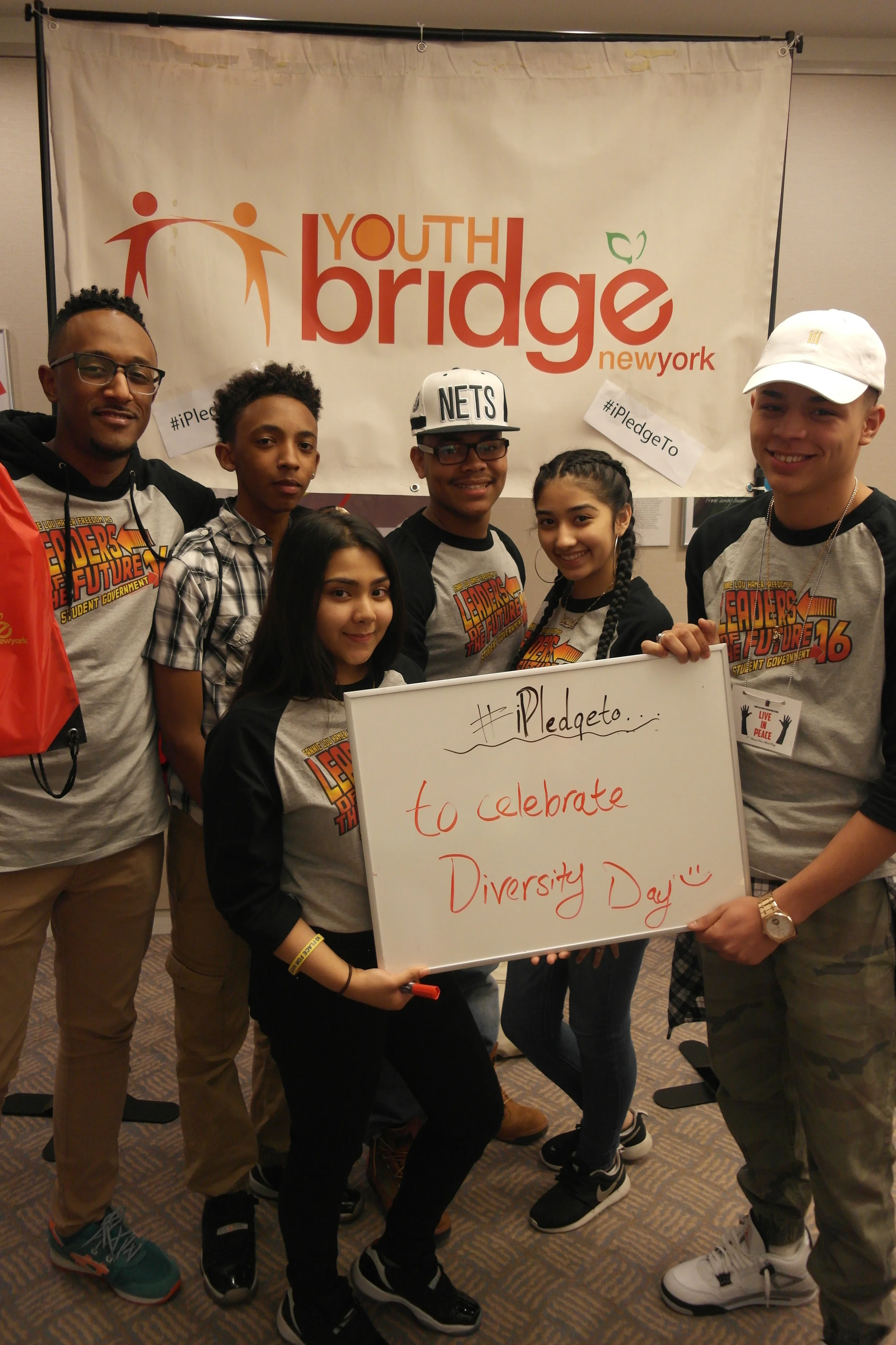 Above: Members of Fannie Lou Hamer Freedom High School Student Government at the Leaders to Leaders Youth Summit