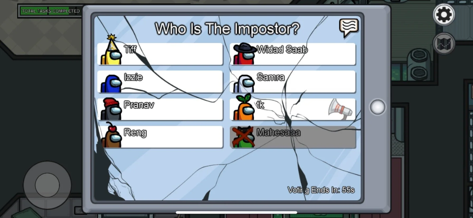 Mahesa’s screenshot from when our Fellows played Among Us in December