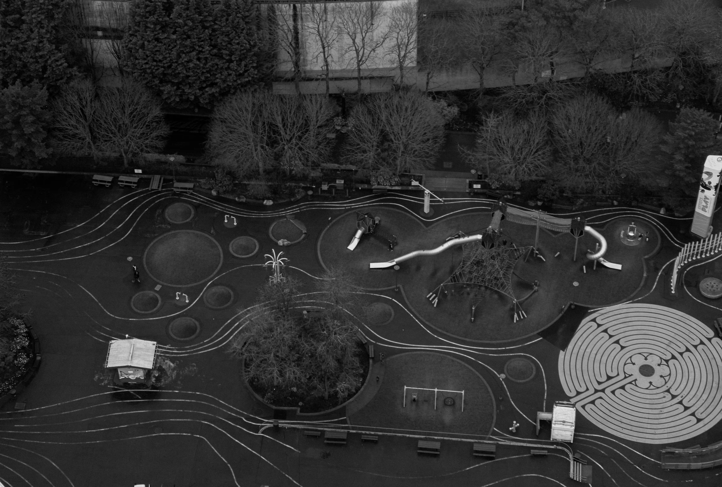 seattle, wa - black and white urban design - abstractness