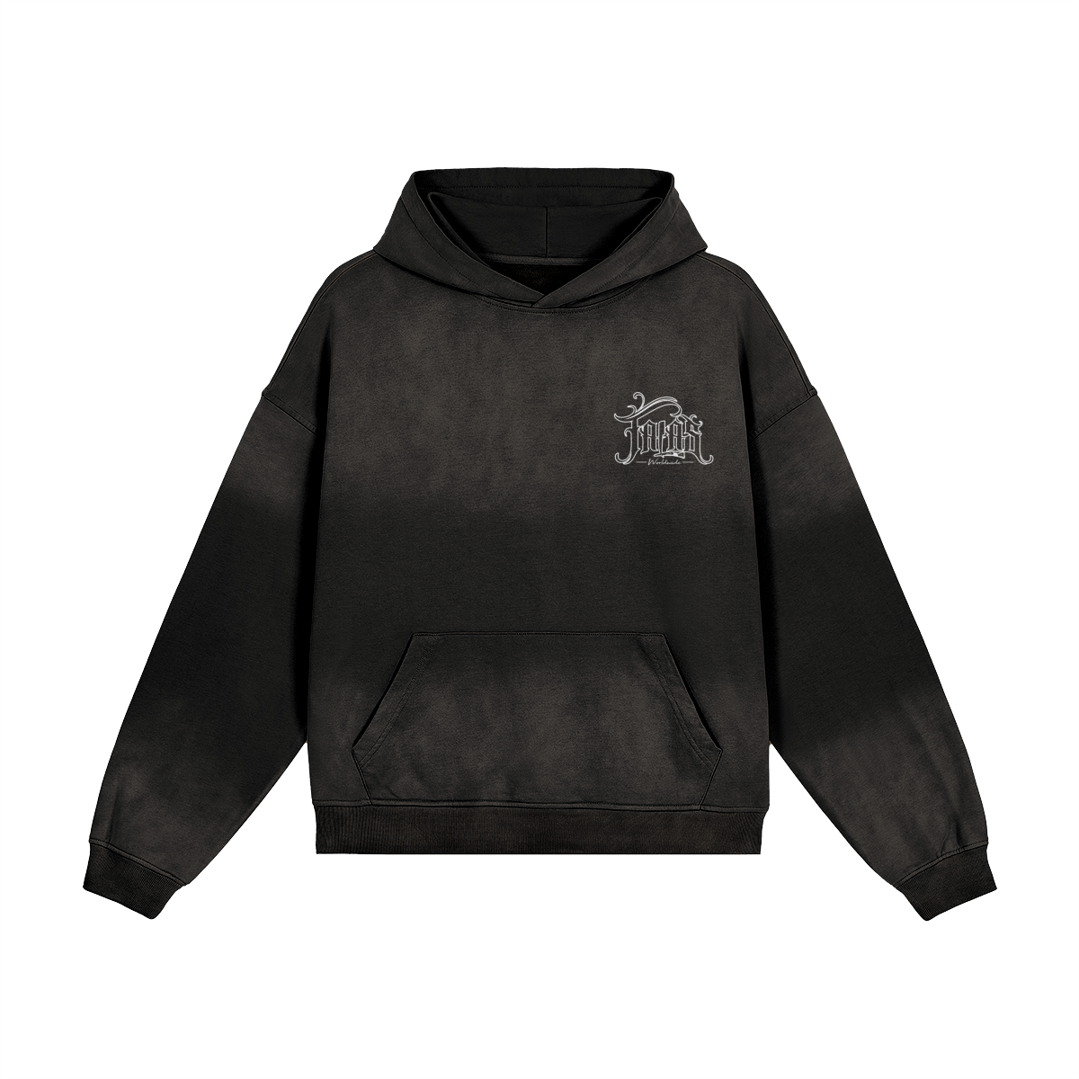 Talas World Wide - wash distress pullover hoodie