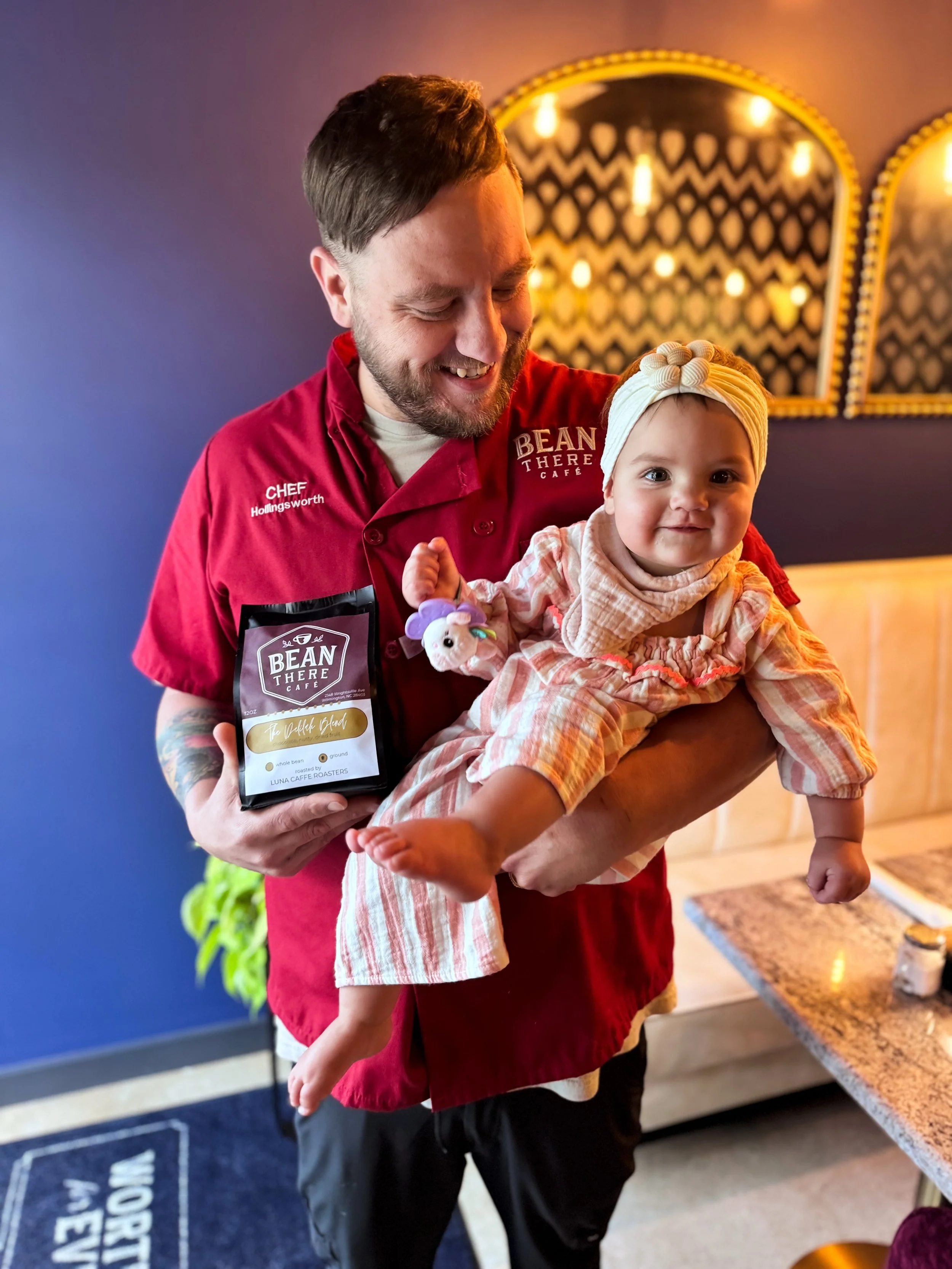 The story behind The Delilah Blend is a love for ☕️ &amp; my precious 8 month old daughter, Delilah. Say hi 👋 to the world baby girl! I strive every day to be an amazing father to this sweet girl. Stop on in &amp; grab yourself some lunch &amp; espr