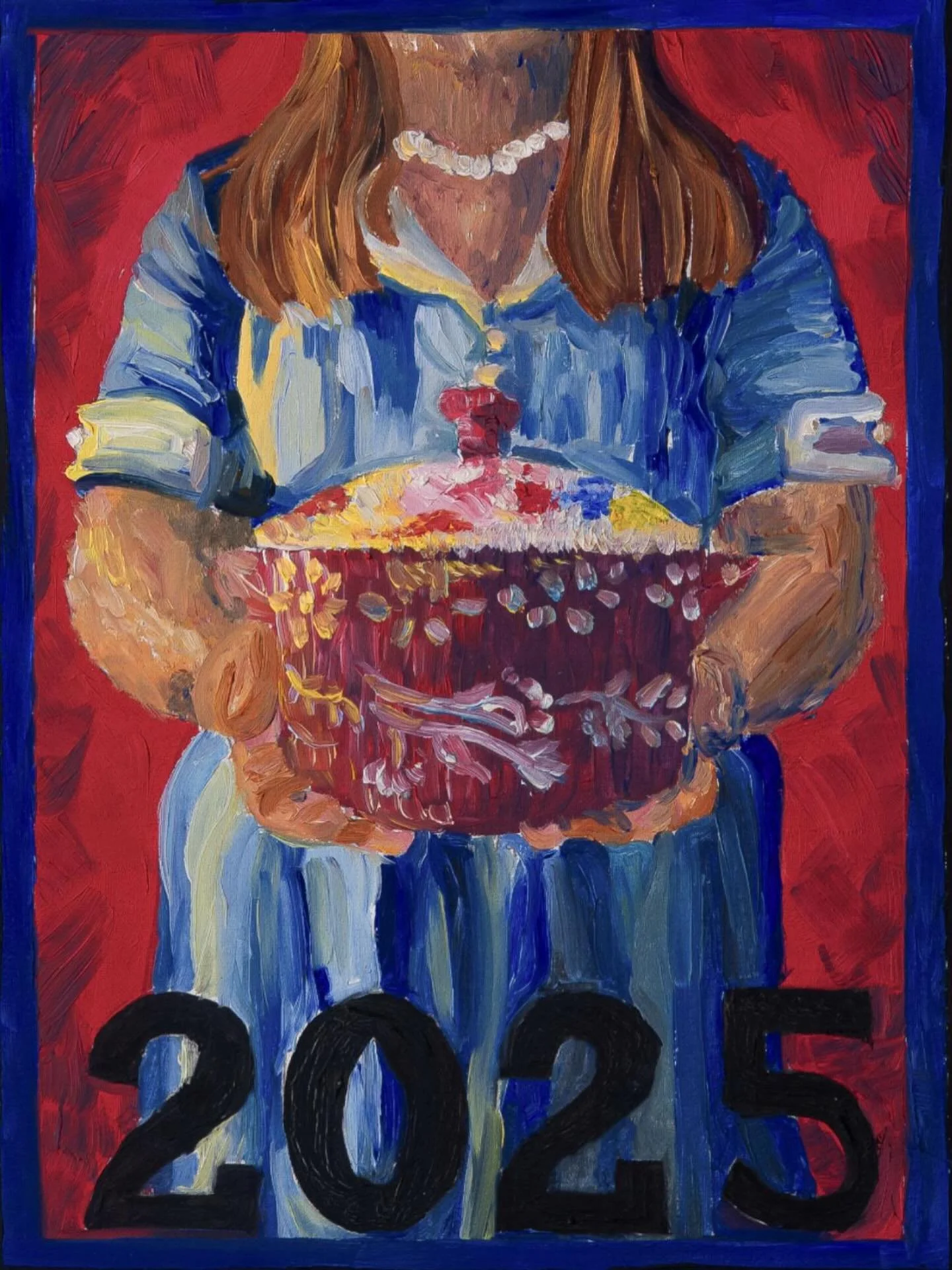 &ldquo;2025&rdquo;- 9&rdquo;x 12&rdquo;, Oil paint on canvas, 2024 #womensrights #oilpainting #artstudent #antiproject2025 #artwork