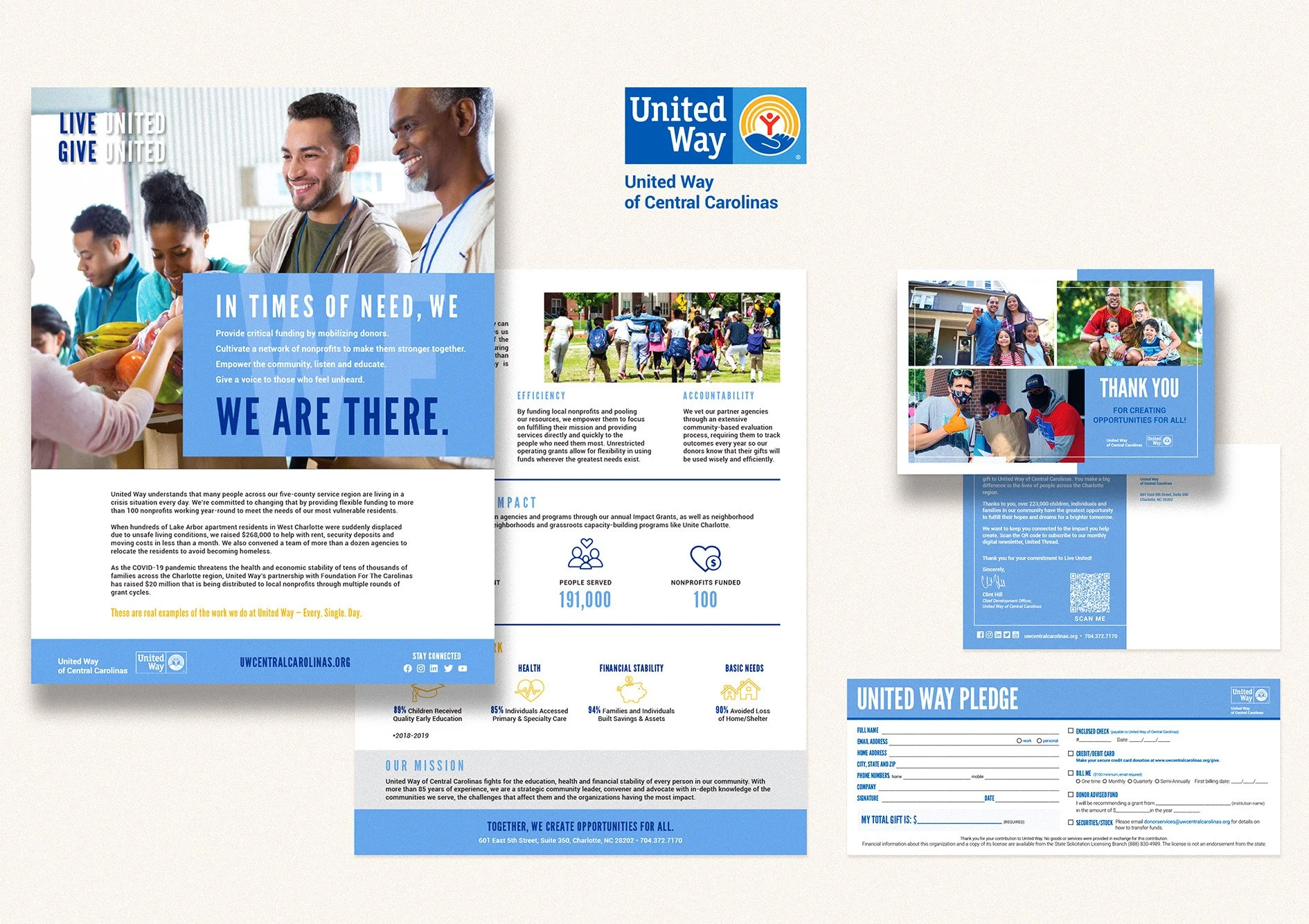 United Way Capital Campaign Donor Collateral Suite