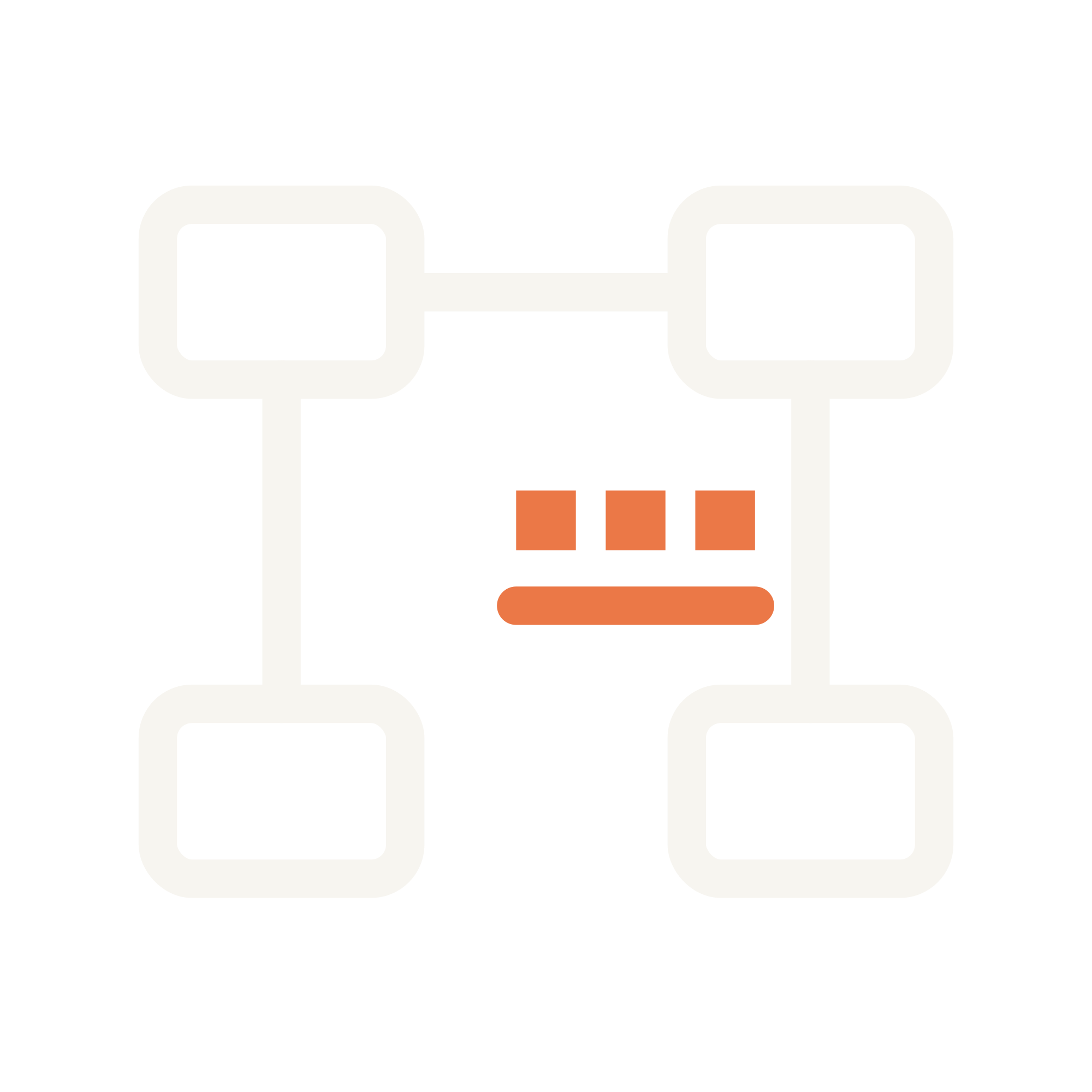 Black and white illustration of a chain link with orange fragments near the bottom, symbolizing a broken or disconnected link.