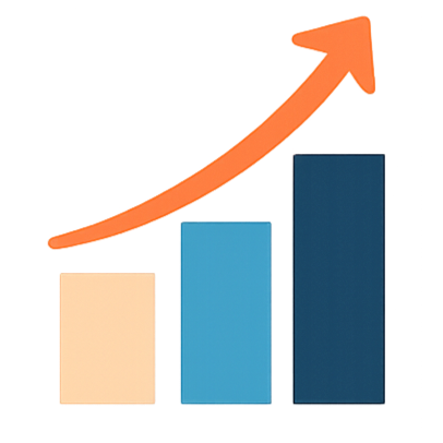 Virtuous Growth Solutions - icon -A bar irtuVirtuous Growth Solutions - icon - transformative. We help you explore what’s broken, then rethink and rebuild what matters —designing for optimal performance and impact.