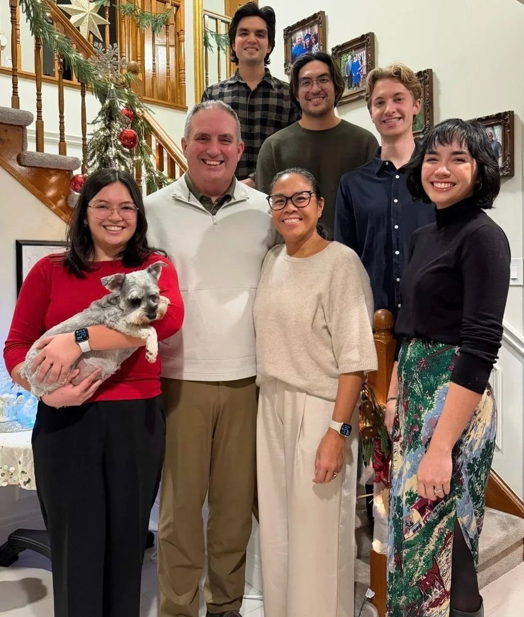 Mark Daly with his wife Rowena and their four children in Ward 7, Hamilton