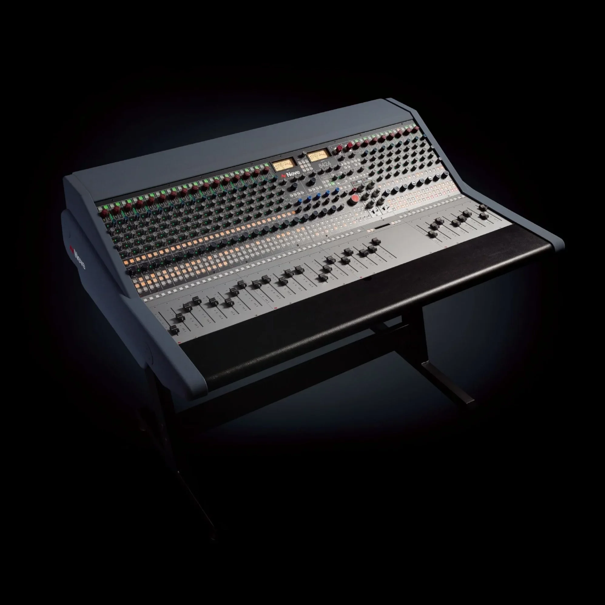 The tried and true Neve 8424 console.