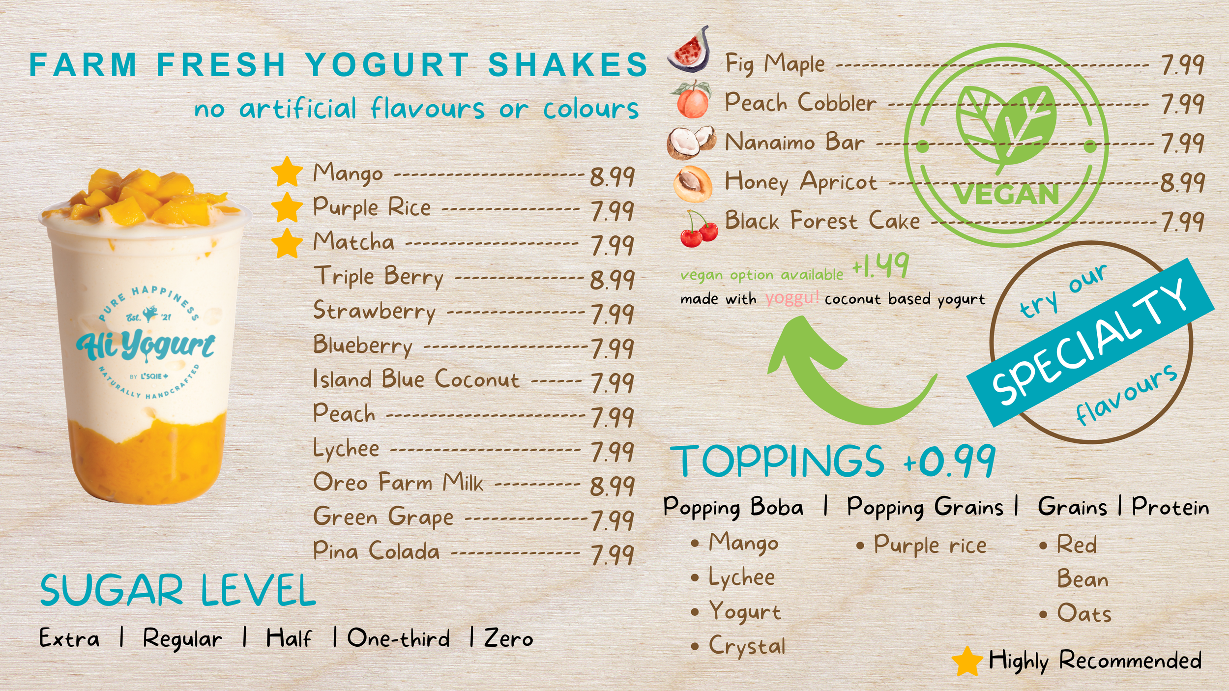 Hi Yogurt Promotional Material 