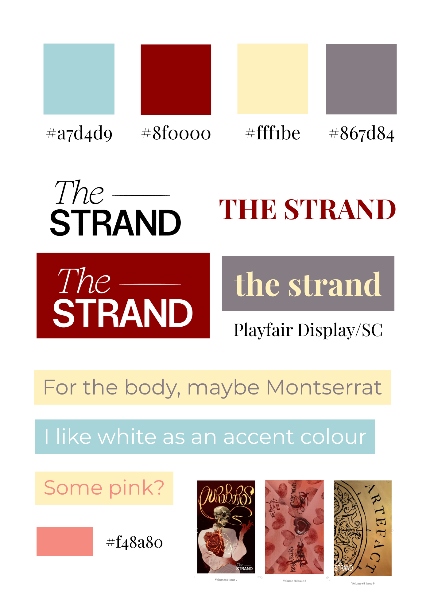 Final Draft Mood Board