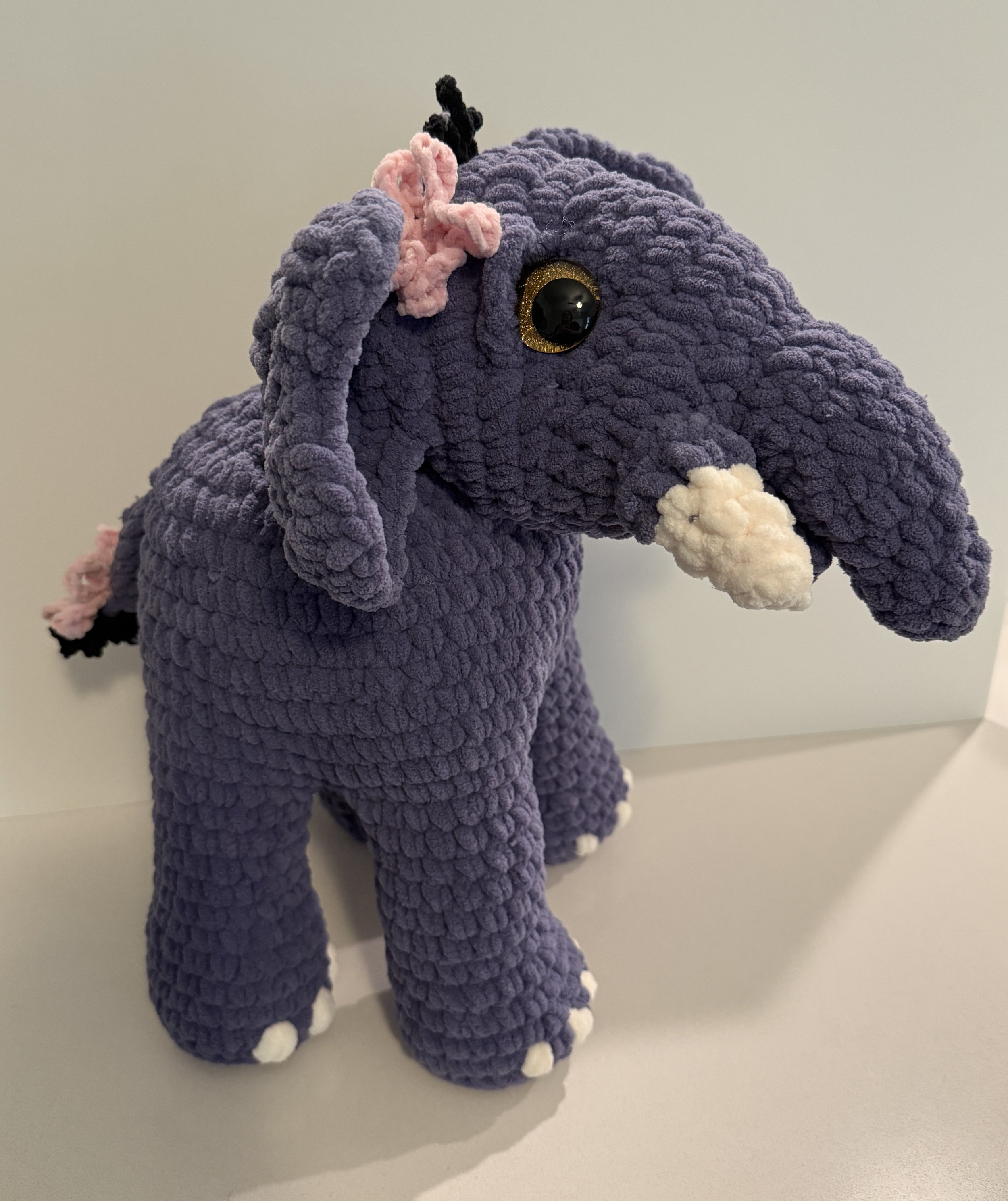 Crocheted elephant