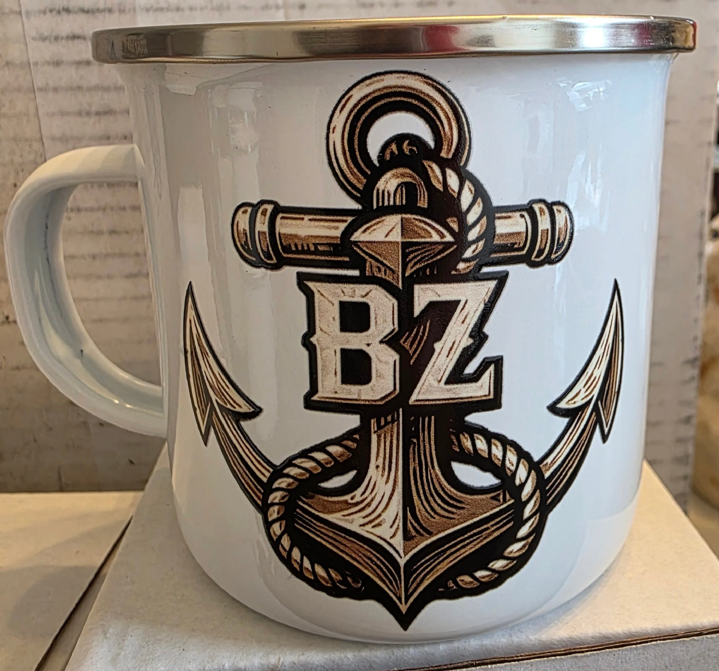 Bravo Zulu Premium Metal Camping Mug – 12oz