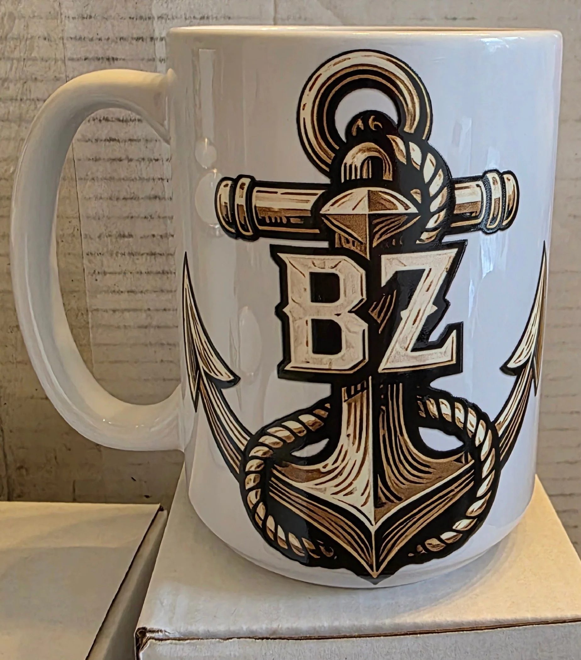 Bravo Zulu Anchor Mug – 15oz