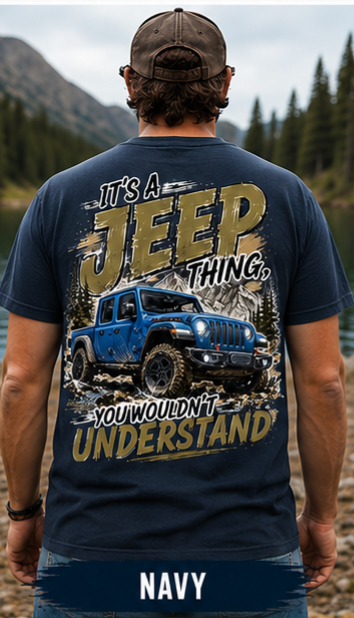 Custom Jeep Thing T-Shirt – Your Jeep, Your Design - Turn Your Jeep into a One-of-a-Kind Shirt
