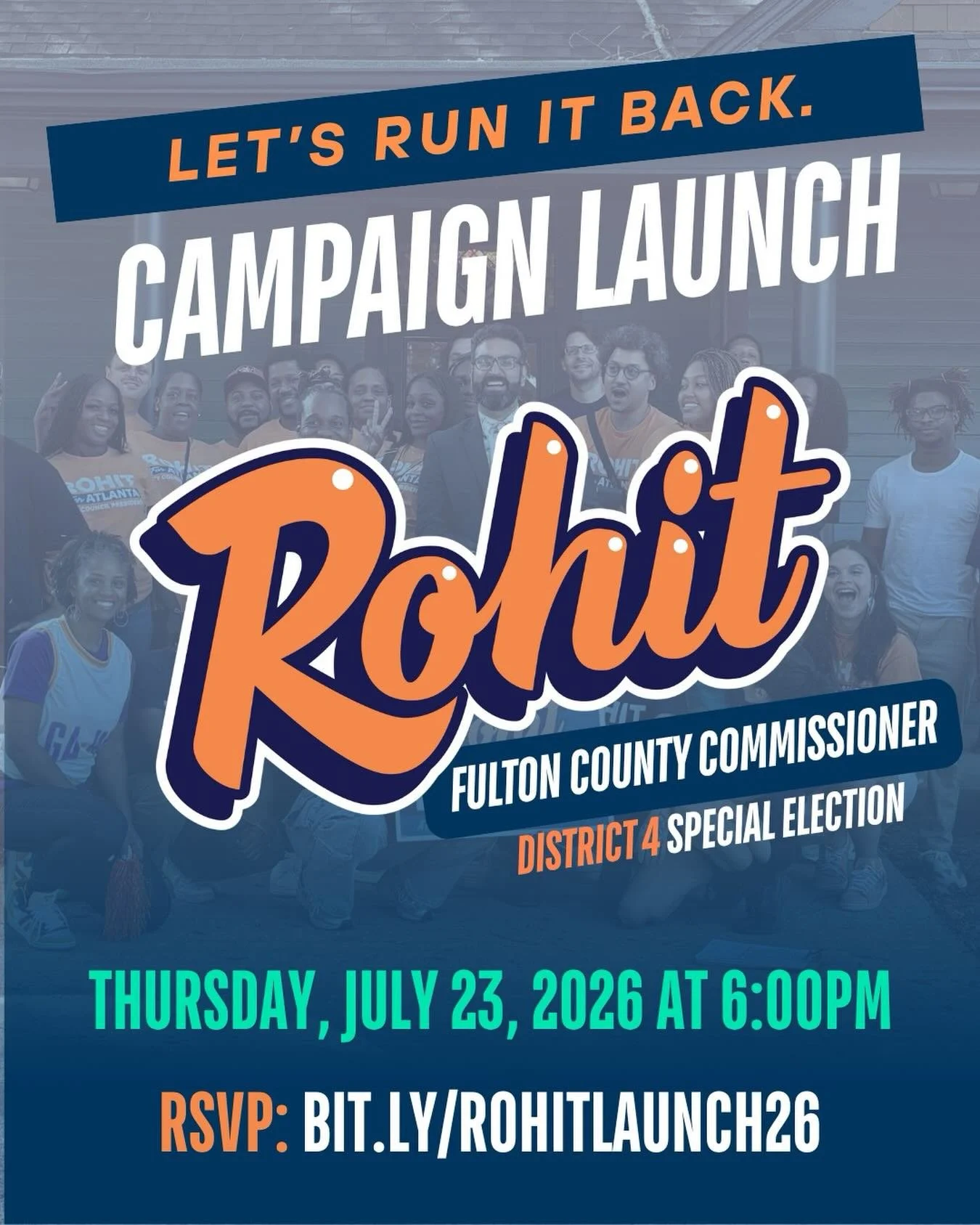 OK, y&rsquo;all. We&rsquo;re running it back. I&rsquo;m officially on the ballot this November as a Democrat for Fulton County Commissioner. This is a special election for District 4, which includes East Point, College Park, Hapeville, and dozens of 