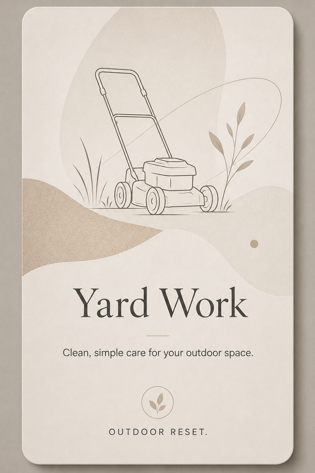 Yard work