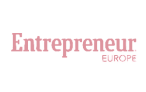Text reading 'Entrepreneur Europe' with the word 'Europe' in a pink box.