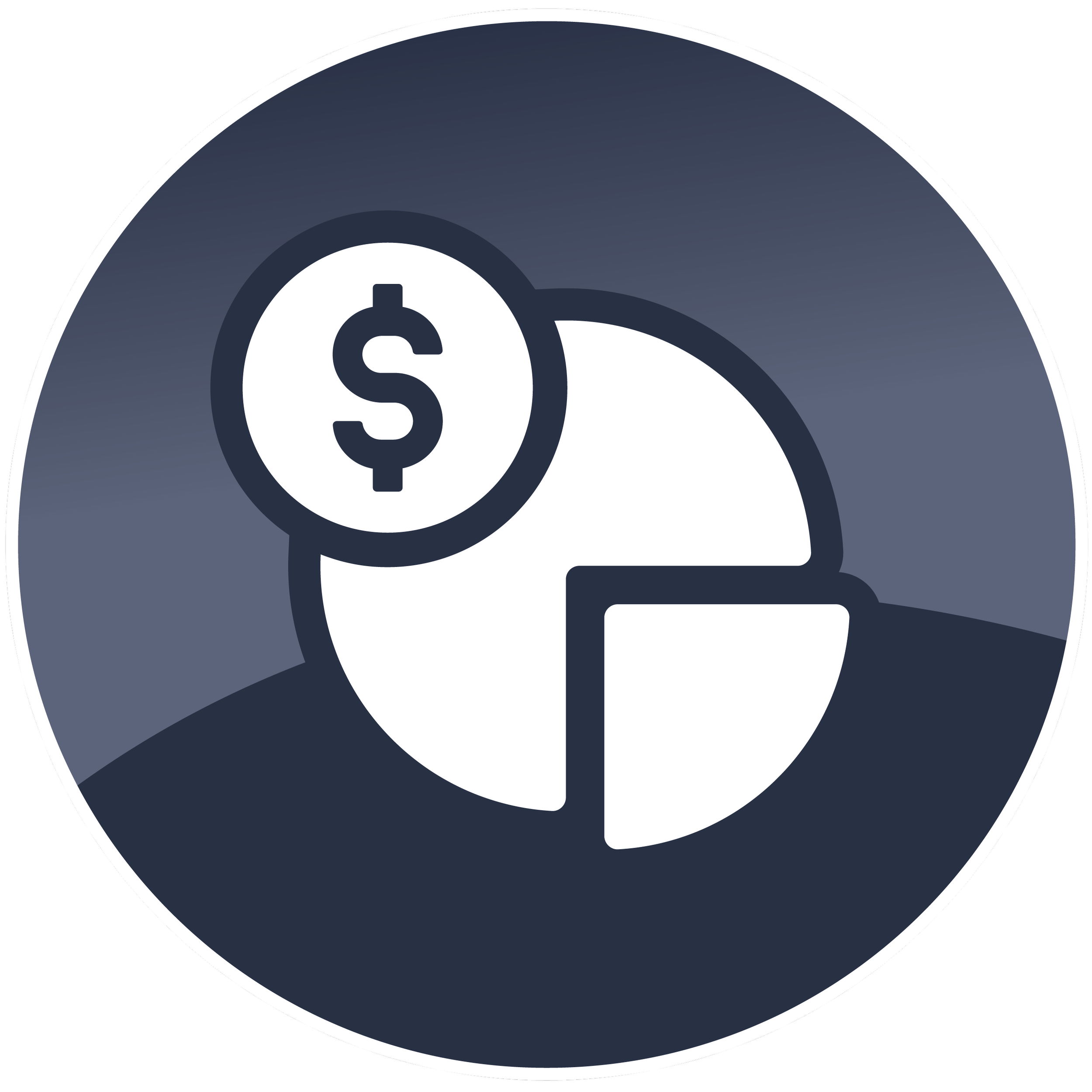 Digital illustration of a microscope focusing on a dollar sign.