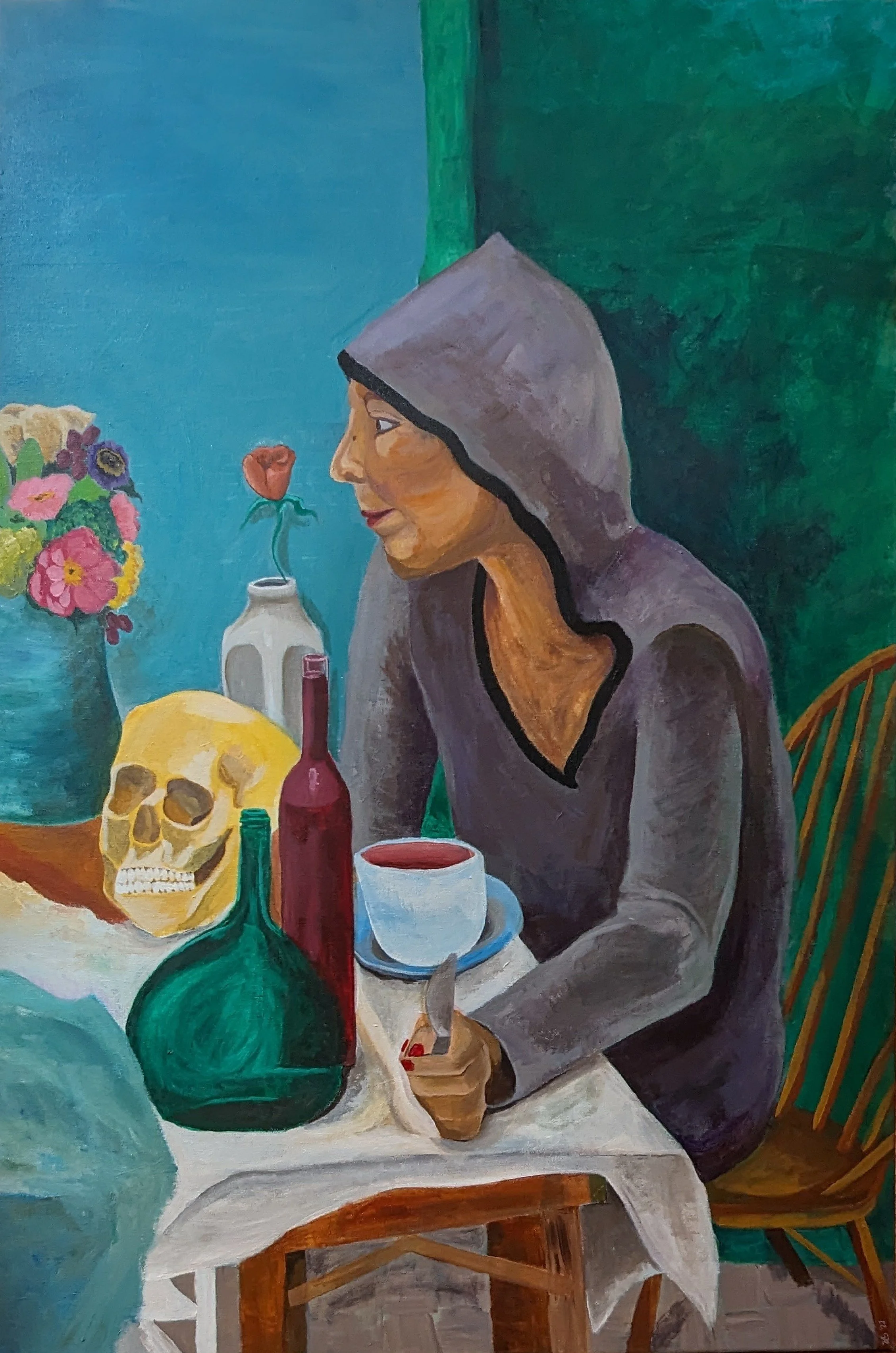 Painting. Sedentary thoughts. Acrylic Paint. .jpg