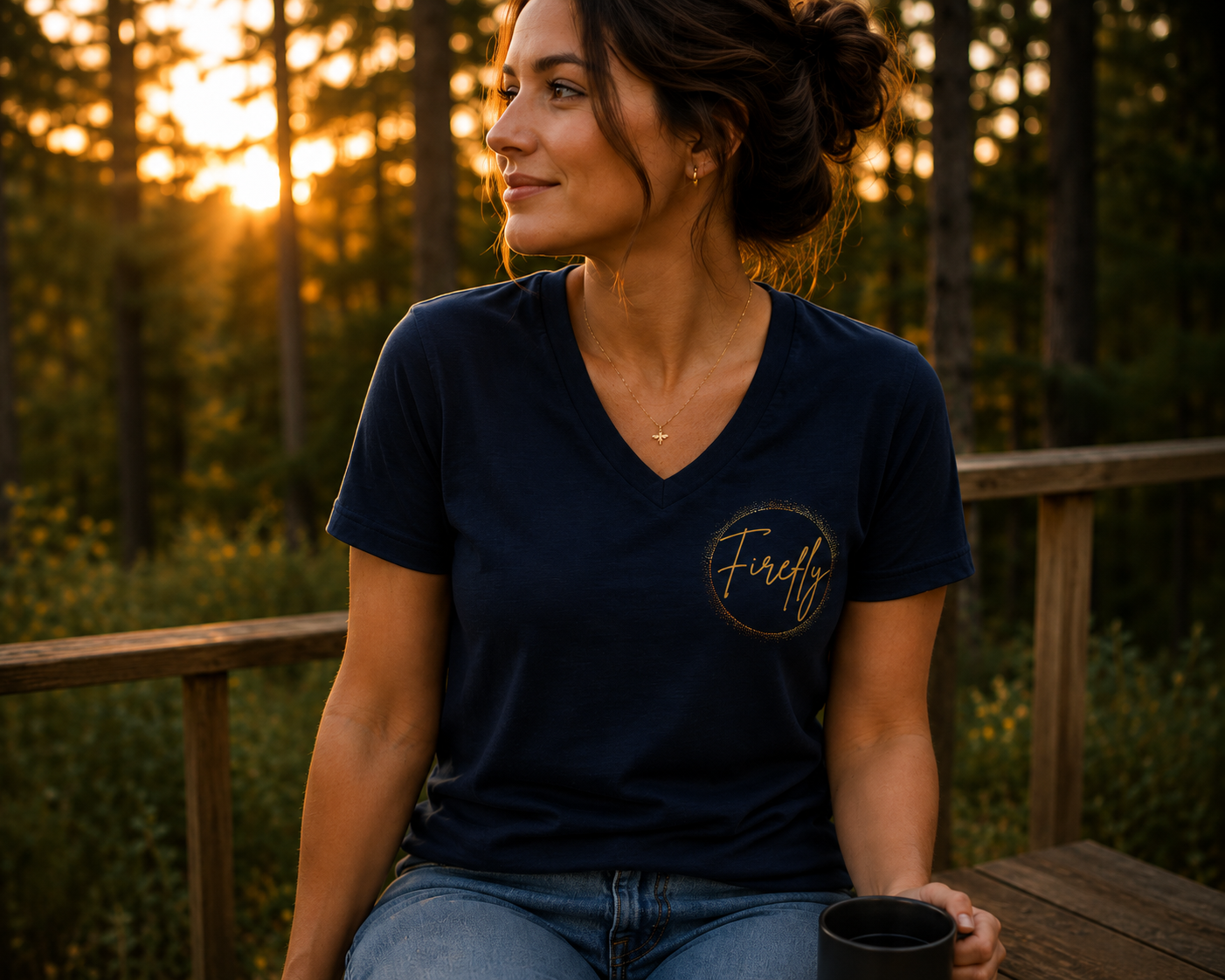 Firefly™ Unisex V-Neck Tee