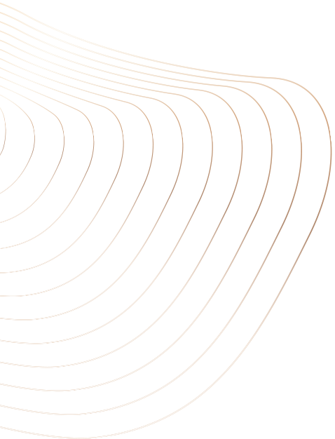 Abstract black background with curved beige lines forming a wave-like pattern.