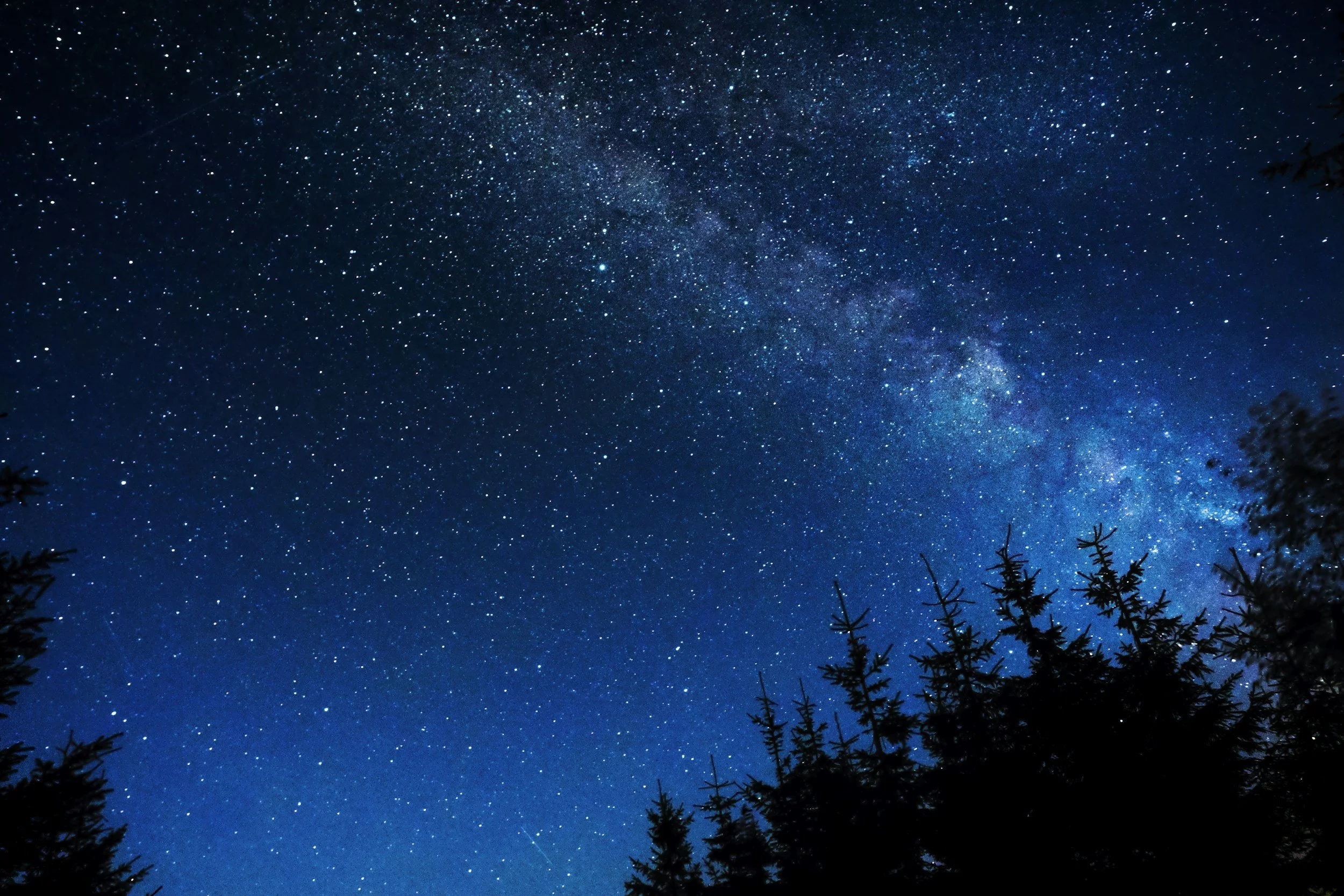 Starry night sky, Aquarius zodiac sign icon