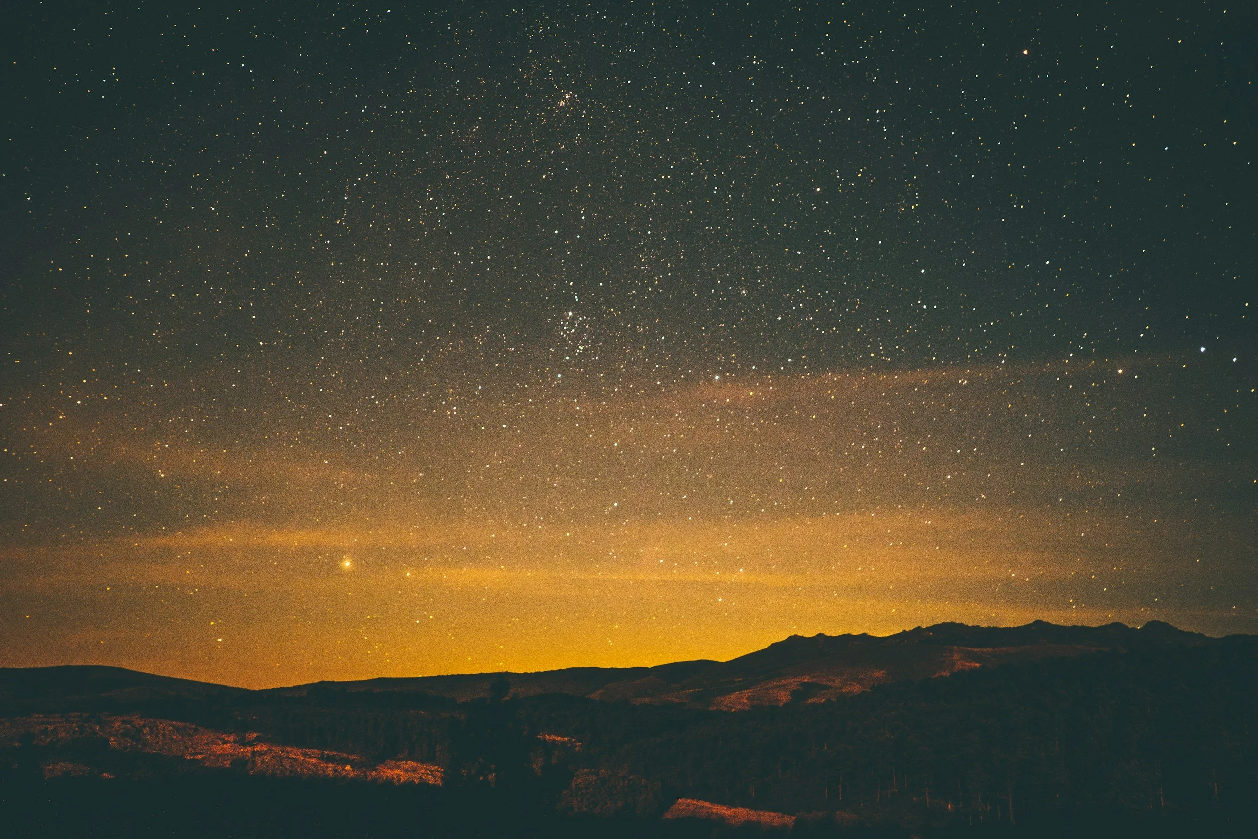 Starry night sky, Leo zodiac sign icon