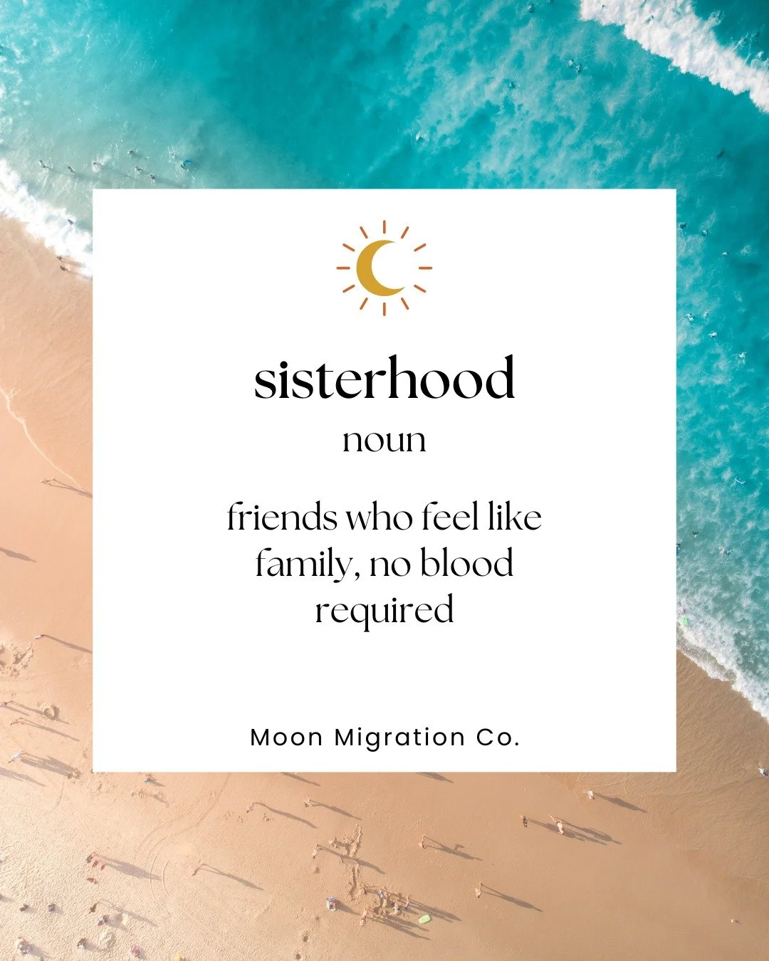 Sisterhood (noun): friends who feel like family, no blood required. 🌙 This is the community we're building. moonmigrationco.com
#MoonMigrationCo #LessSnowMoreGlow #WordOfTheWeek #Sisterhood #WomenWhoTravel #QueerTravel #BIPOCTravel #TravelAdvisor #J