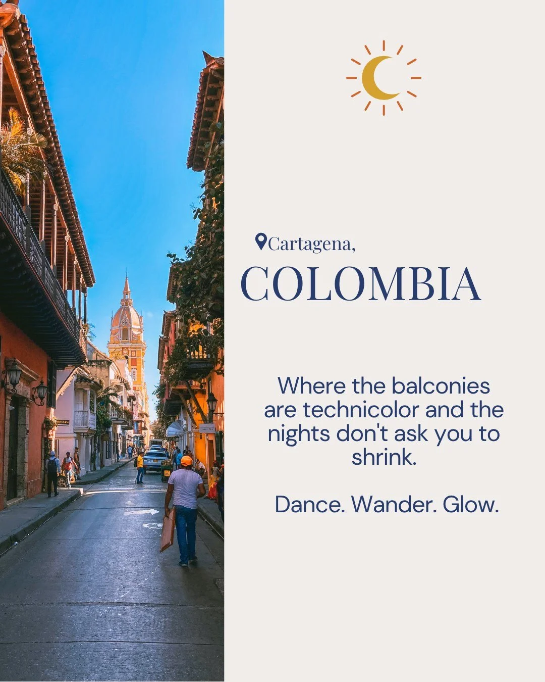 Technicolor balconies, Caribbean heat, and nightlife that never asks you to shrink. Cartagena is calling. 🌙 moonmigrationco.com
#MoonMigrationCo #LessSnowMoreGlow #Cartagena #Colombia #TravelAdvisor #WomenWhoTravel #QueerTravel #BIPOCTravel #TravelI