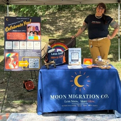 Moon Migration Co.'s very first tabling event is done and it did not disappoint! So many beautiful conversations at MN POC Pride Sunday with women, queer, and BIPOC individuals who felt like they belonged in this community from the first hello. Proud