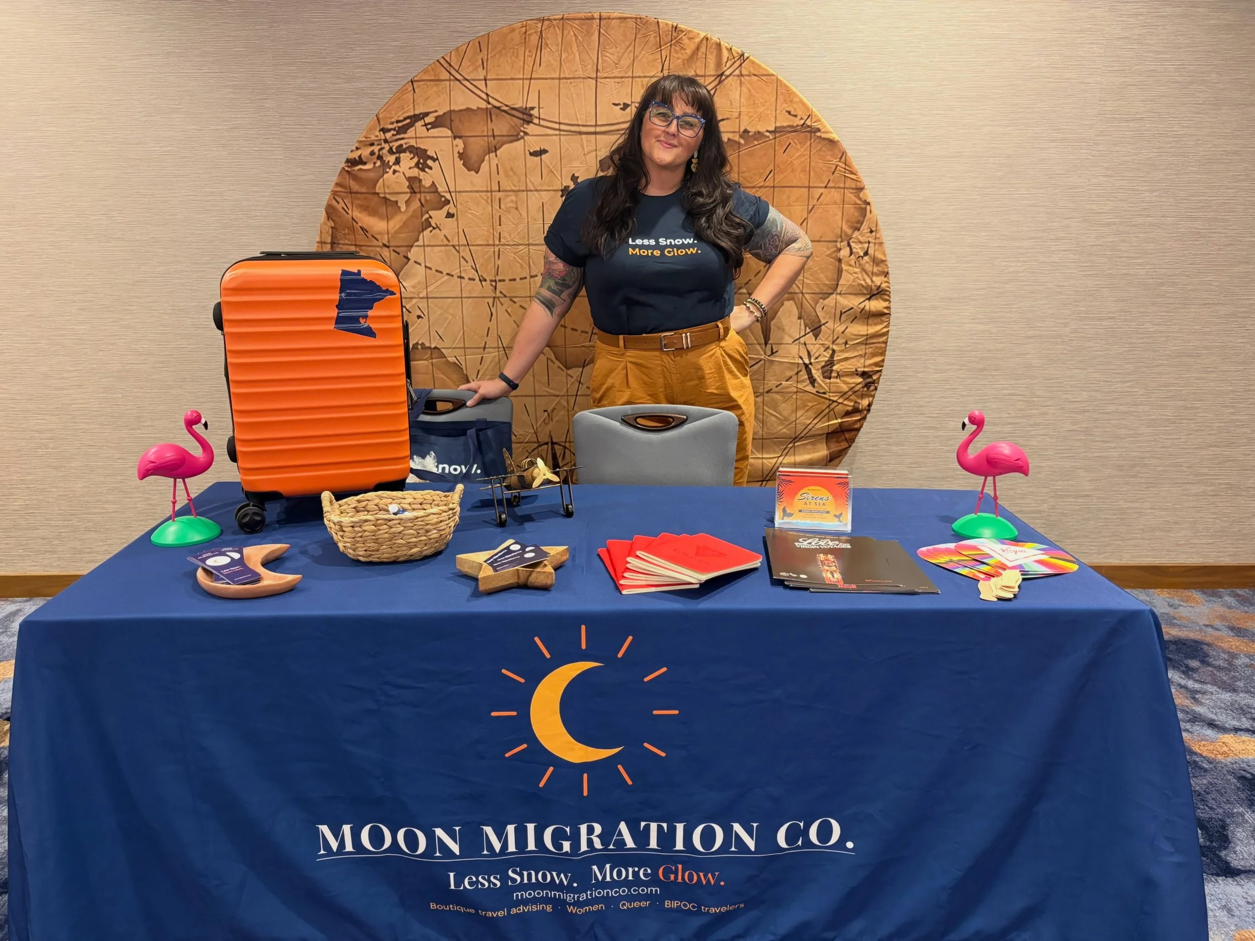 Today I&rsquo;m at the Quorum National Coming Out Day Luncheon, surrounded by people who show up as themselves in every room they walk into. Come say hi at the Moon Migration table.

I started this business because I was tired of waiting for the perf