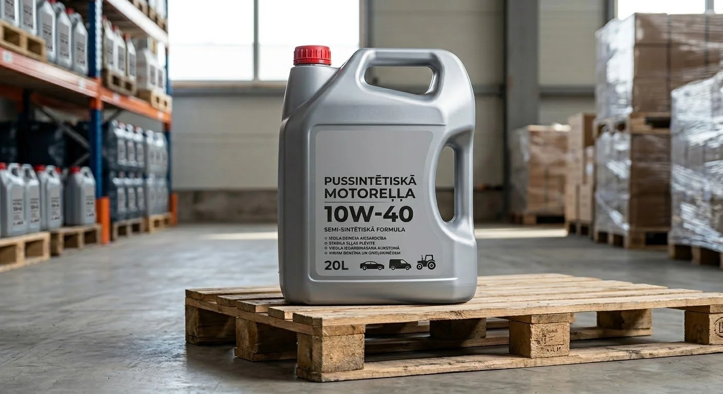 Pussintētiskā eļļa 10W-40, 20L