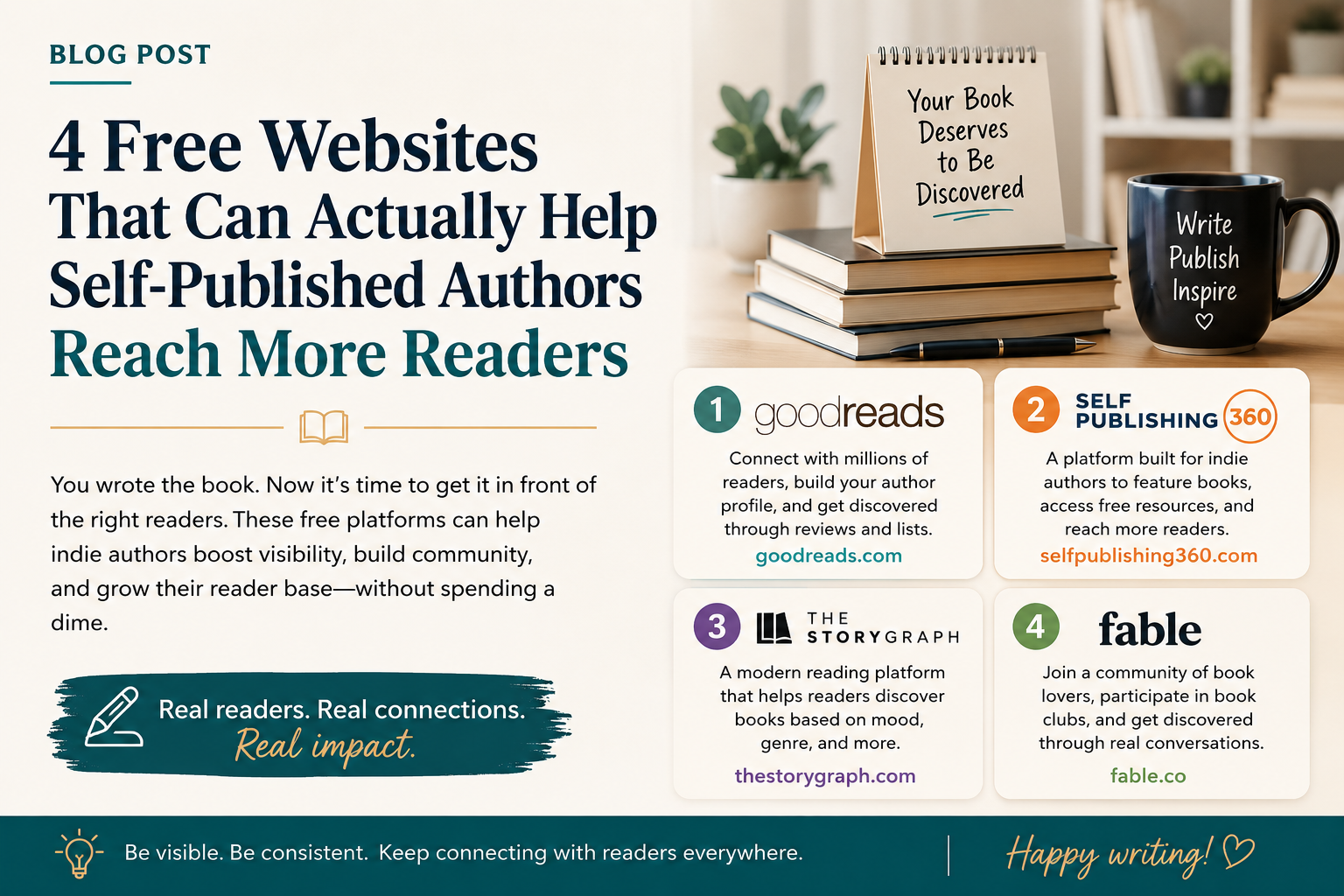 4 Free Sites to Promote Your Indie Book