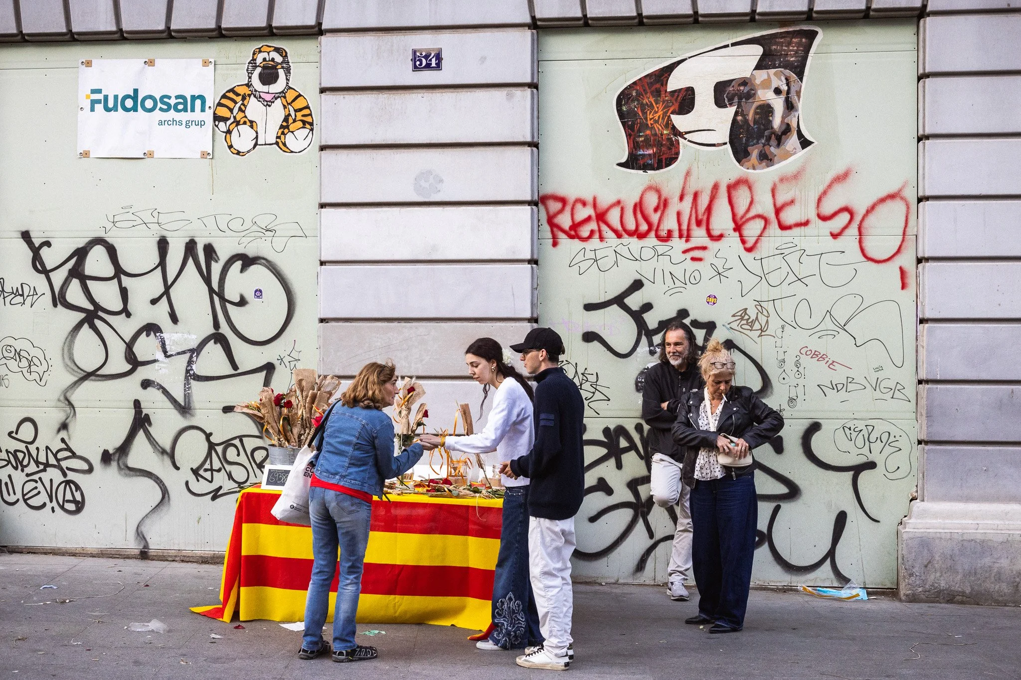 The city living completely at ease with what these invisible people built.