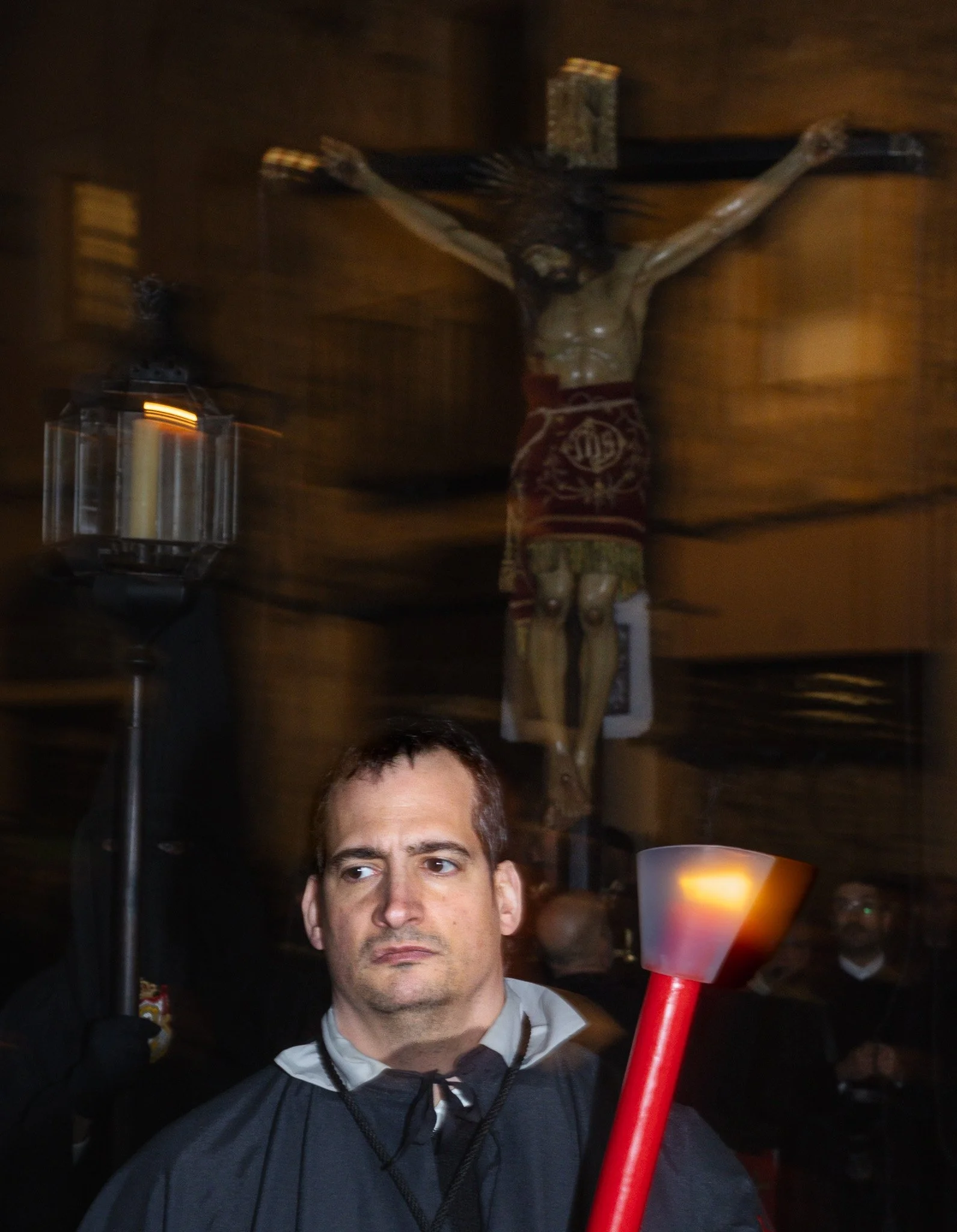 He didn't cover his face. You can see exactly what belief looks like.