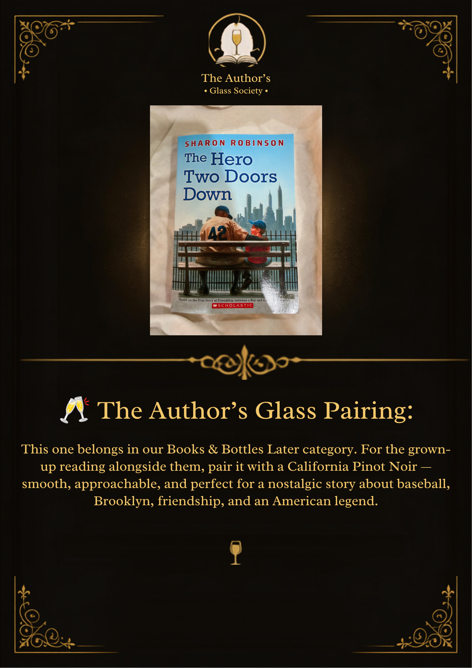 The Hero Two Doors Down — Sharon Robinson