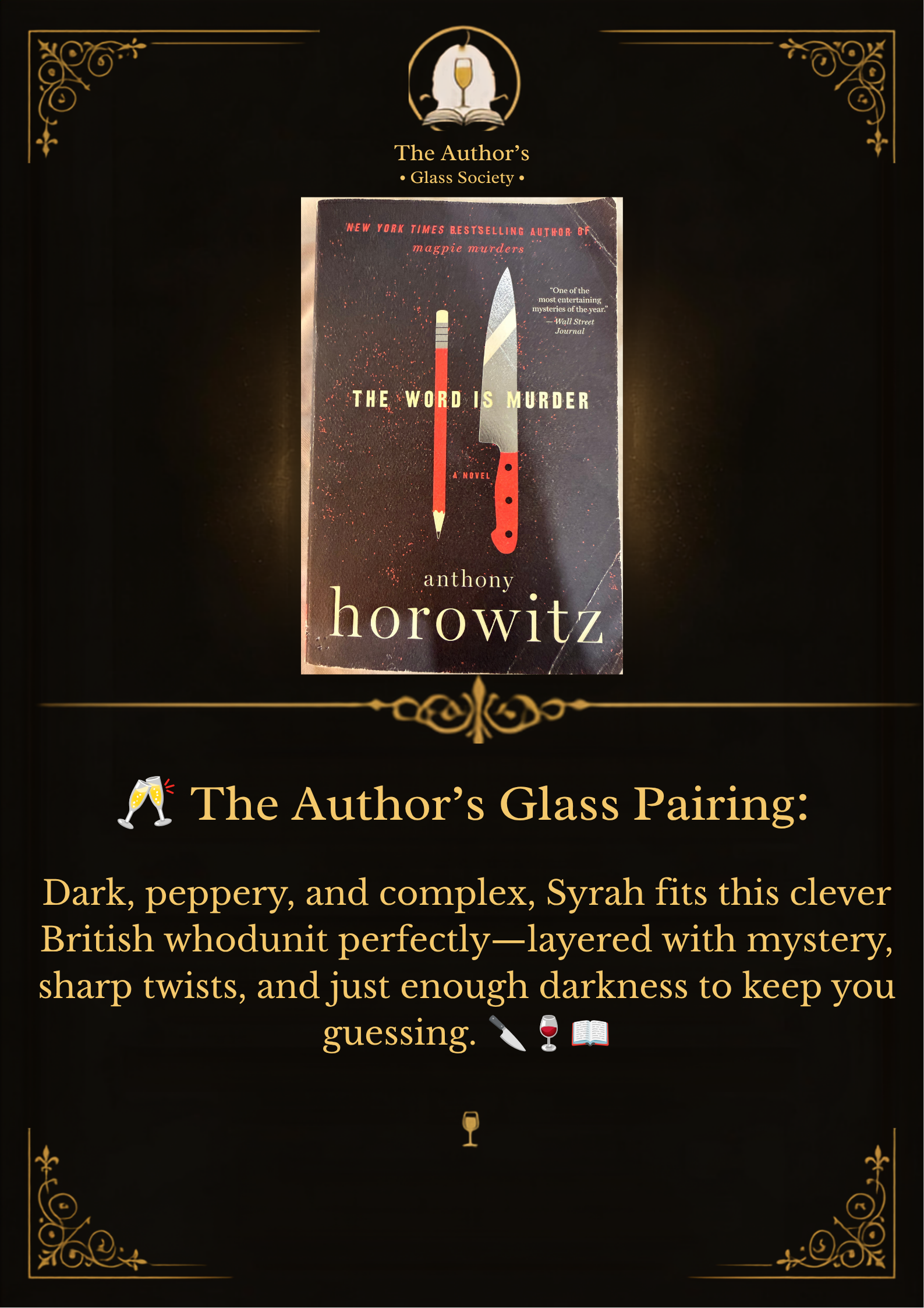 The Word Is Murder — Anthony Horowitz