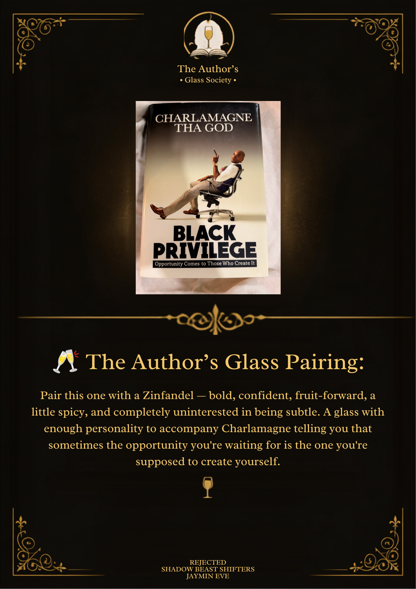 Black Privilege: Opportunity Comes to Those Who Create It — Charlamagne Tha God