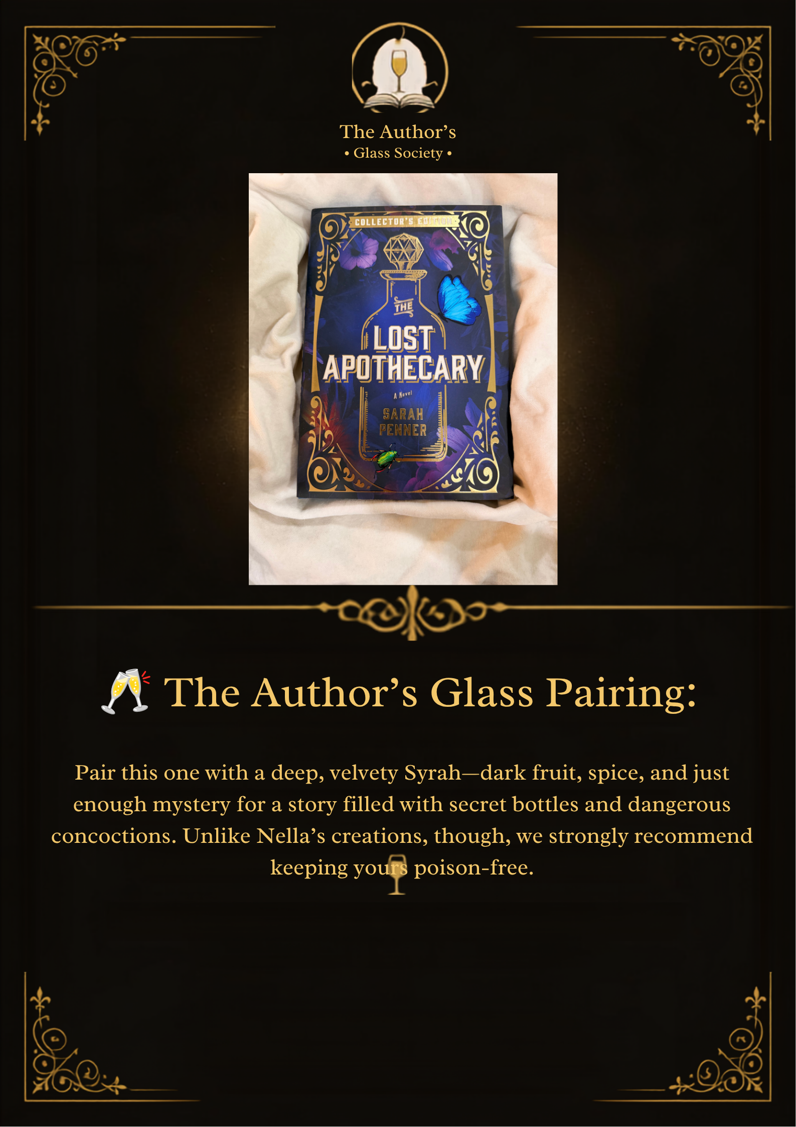The Lost Apothecary — Sarah Penner (Collector's Edition)