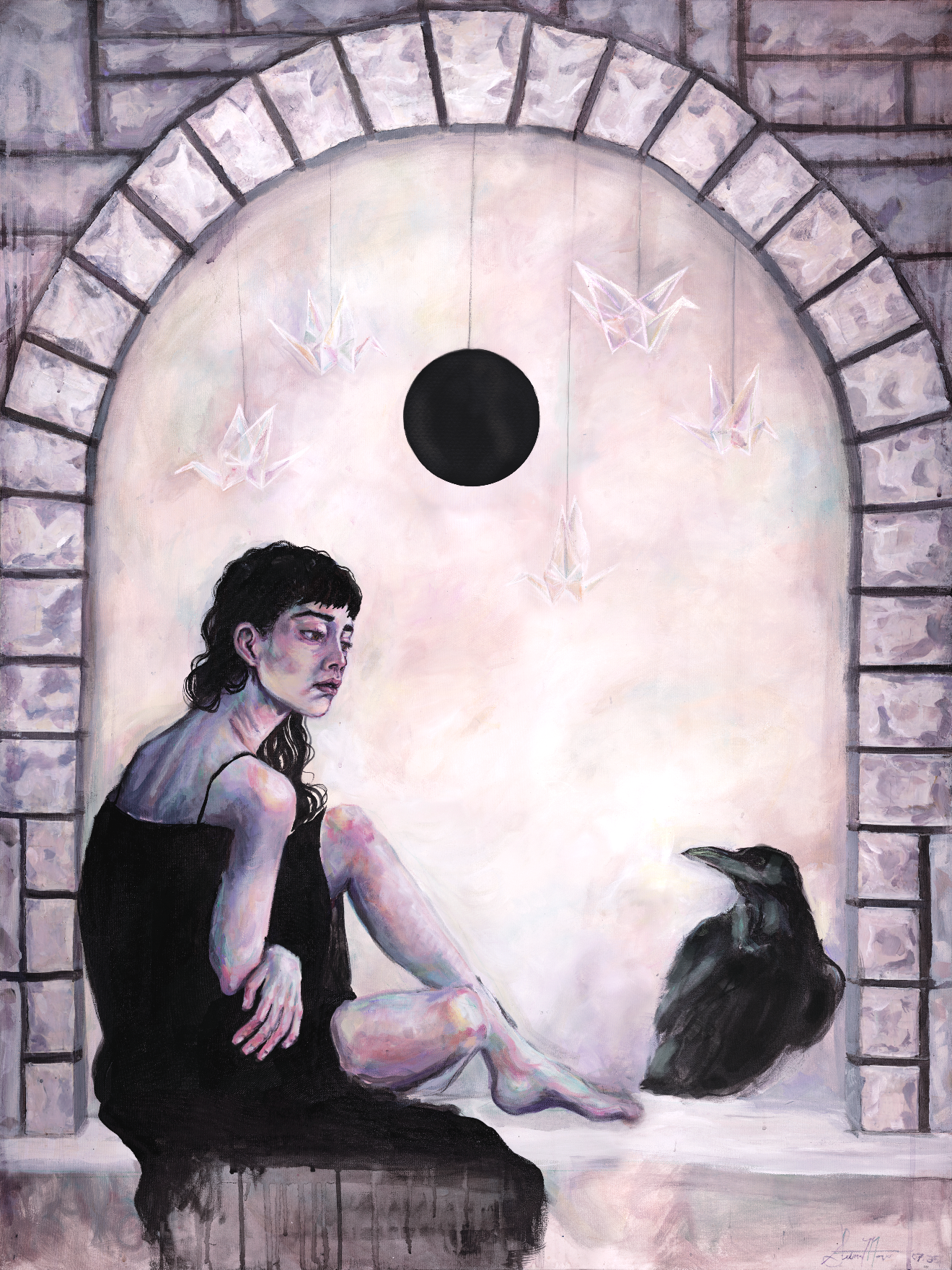"Longing" 2025.
Acrylic on canvas.
3'x4'
