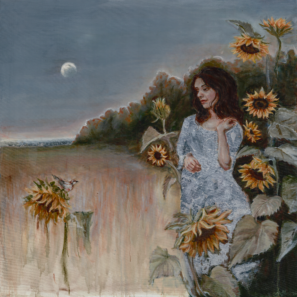 "Separated" 2022. Oil on canvas. 3'x3'