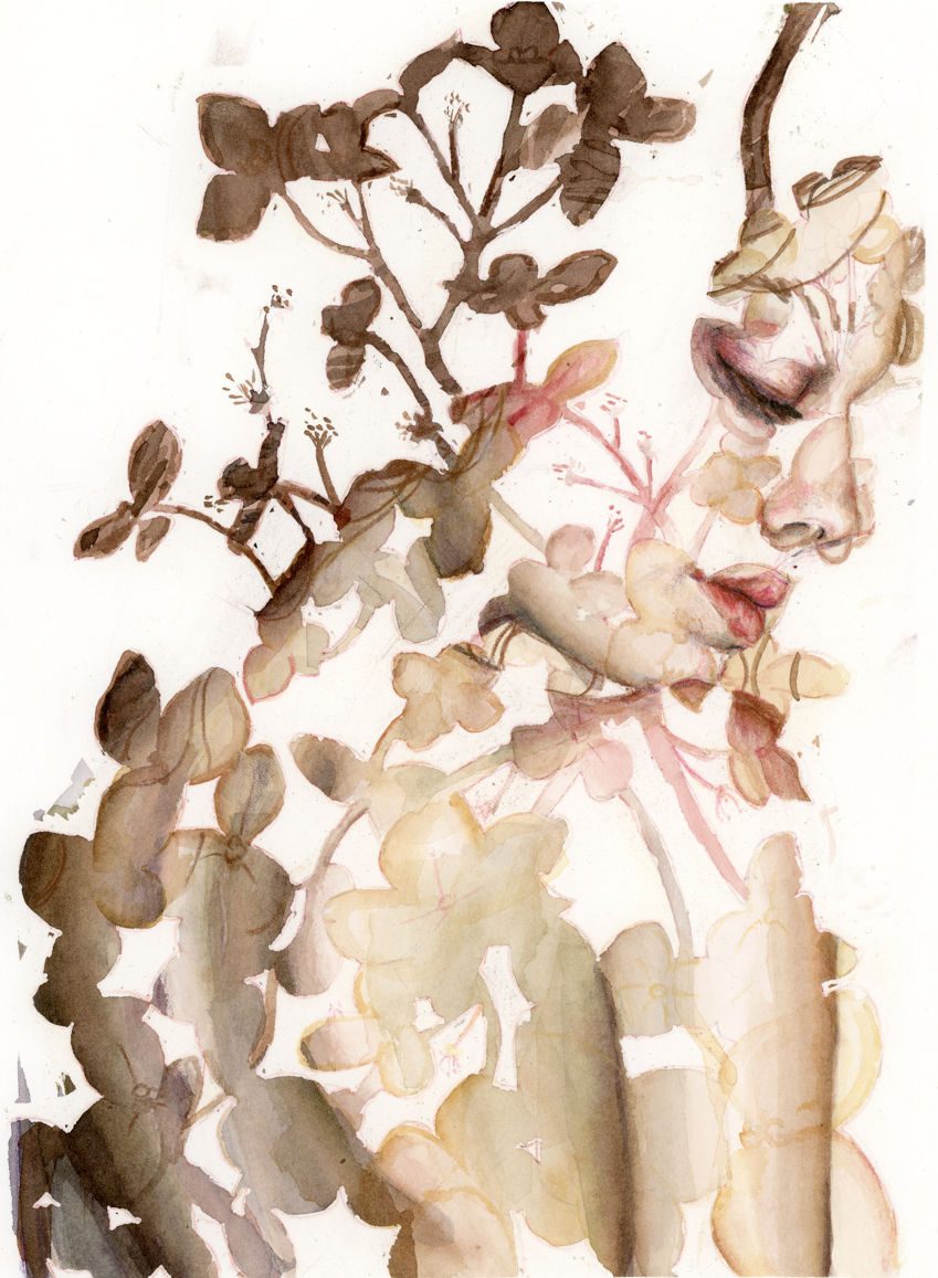 "To Bertie" 2018. Watercolor on cotton paper.