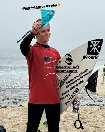 Congratulations to Max Beach for winning the civilian devision at the Pendleton surf club military surf contest 🤙🏼🇺🇸💦