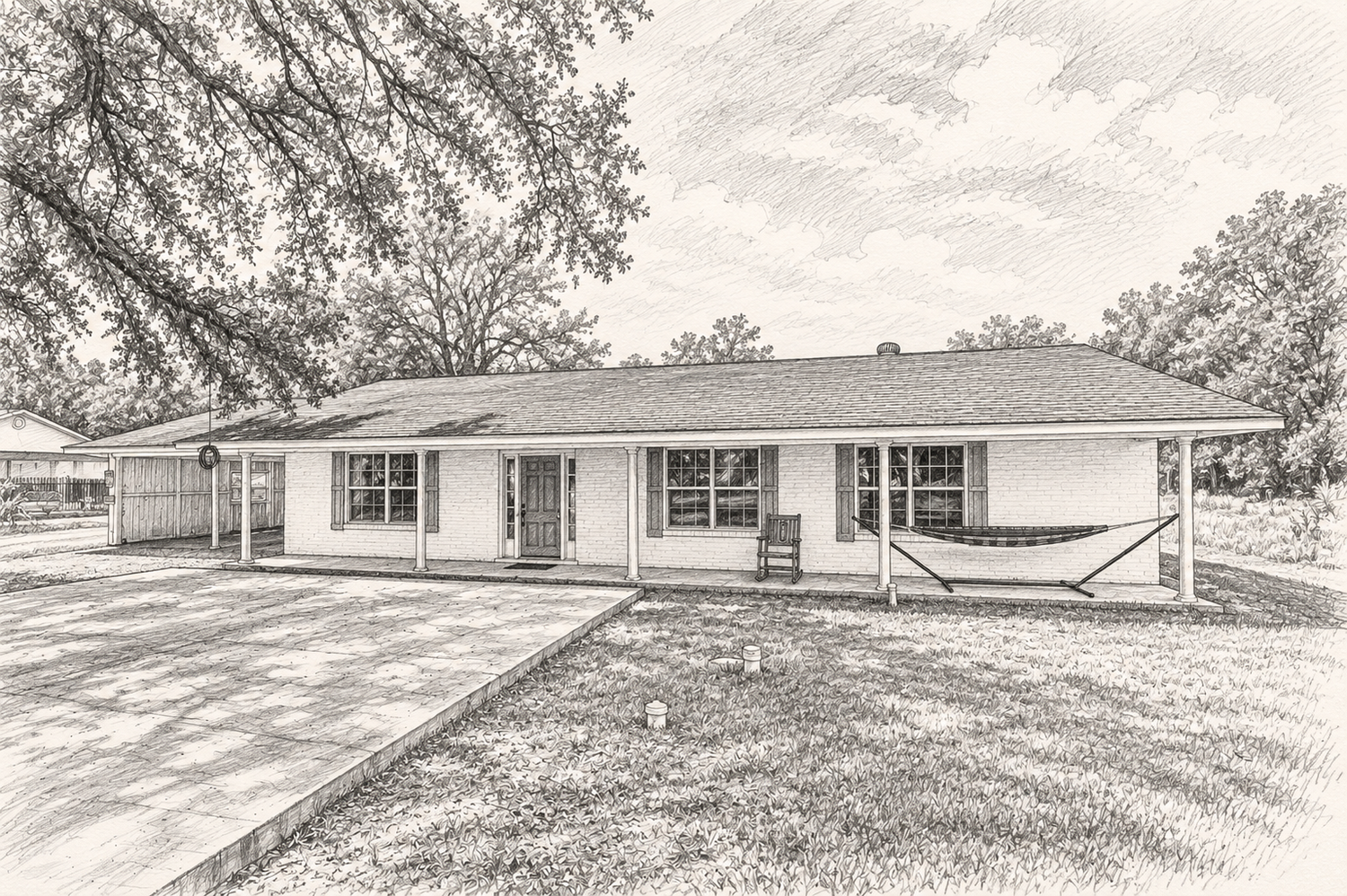 99 year old home in Greenwell Springs Louisiana purchased by Denham Springs sellers