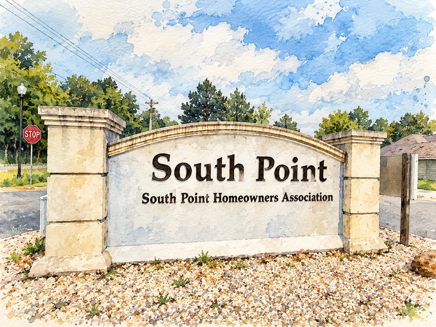 South Point subdivision in Denham Springs Livingston Parish Louisiana