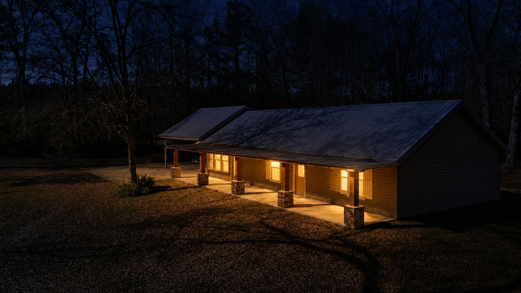 The Southern Stay cabin surrounded by nature