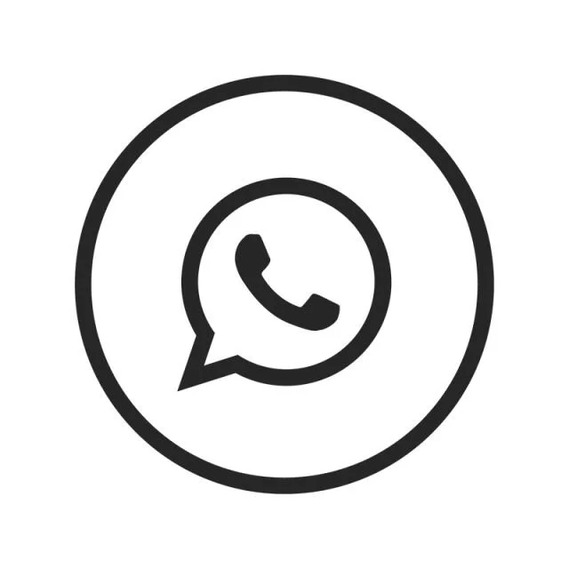 Icona di WhatsApp con logo di una bolla di chat e un telefono all'interno